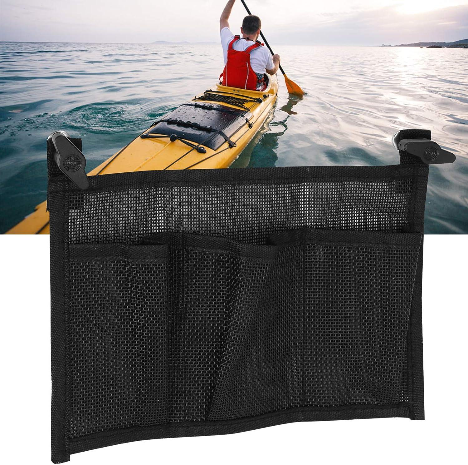 Alomejor Storage Mesh Bag Durable Black Nylon Storage Bag Marine Boat  Organizer Pouch Bag for Marine Boat Canoe Kayak