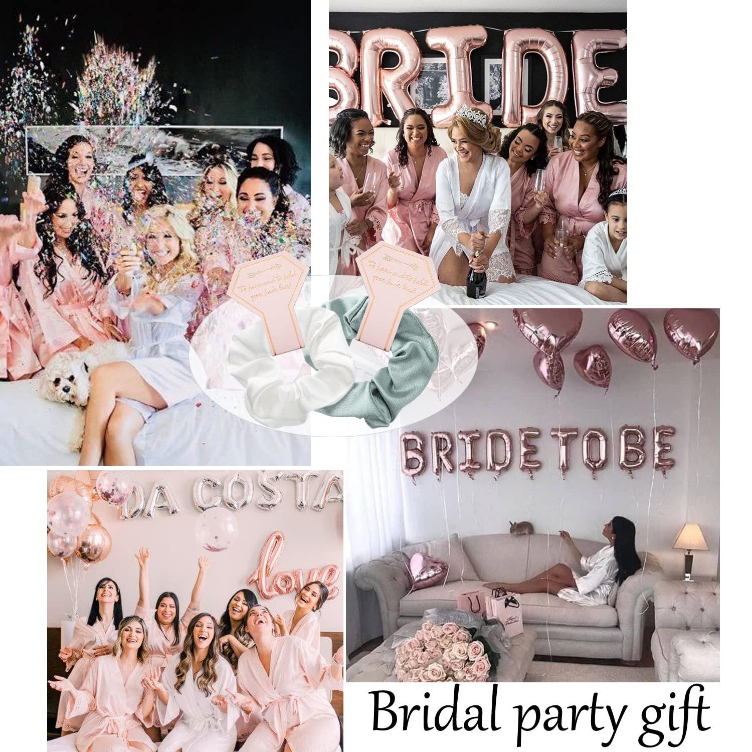 Bridesmaid Scrunchie Bachelorette Party Bridal Favors 