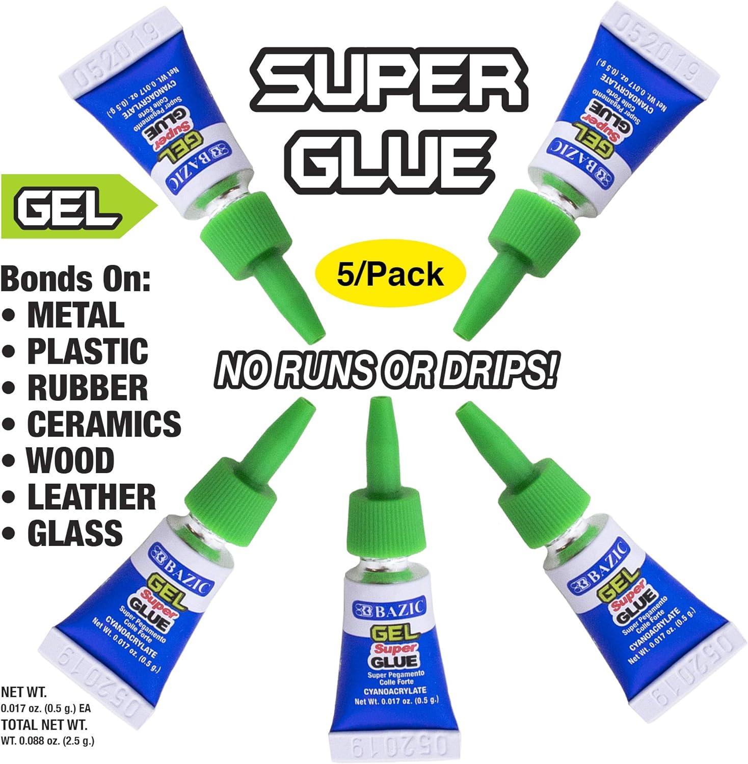 Bazic 1 G / 0.036 oz Single Use Super Glue (6/pack)