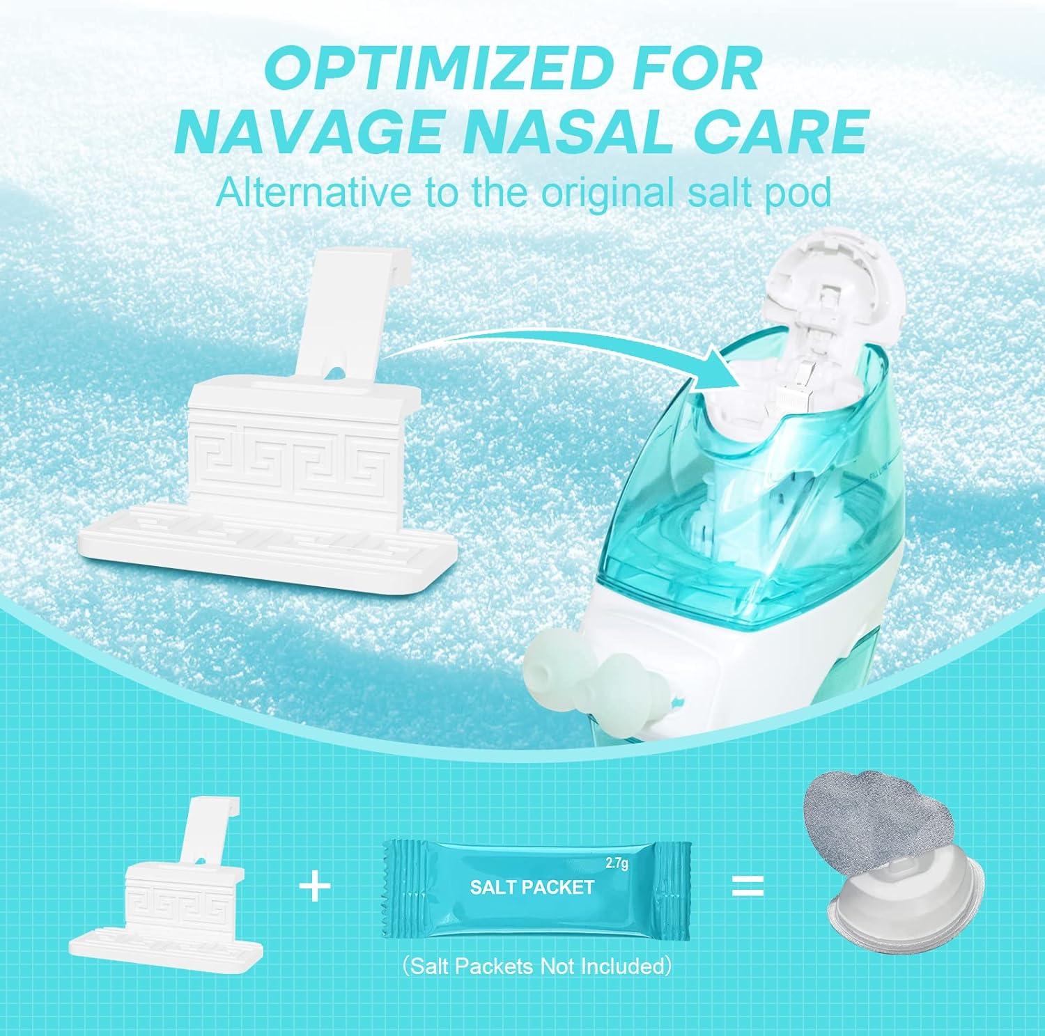 FireAnt Reusable Silicone Salt Pods Refills for Navage Nasal Care  Substitute for Navage Salt Pods Refills Silicone Pads Replacement  Accessories for Saltpods Capsules Easy to Use (12 Pack - White) White 12  Pack