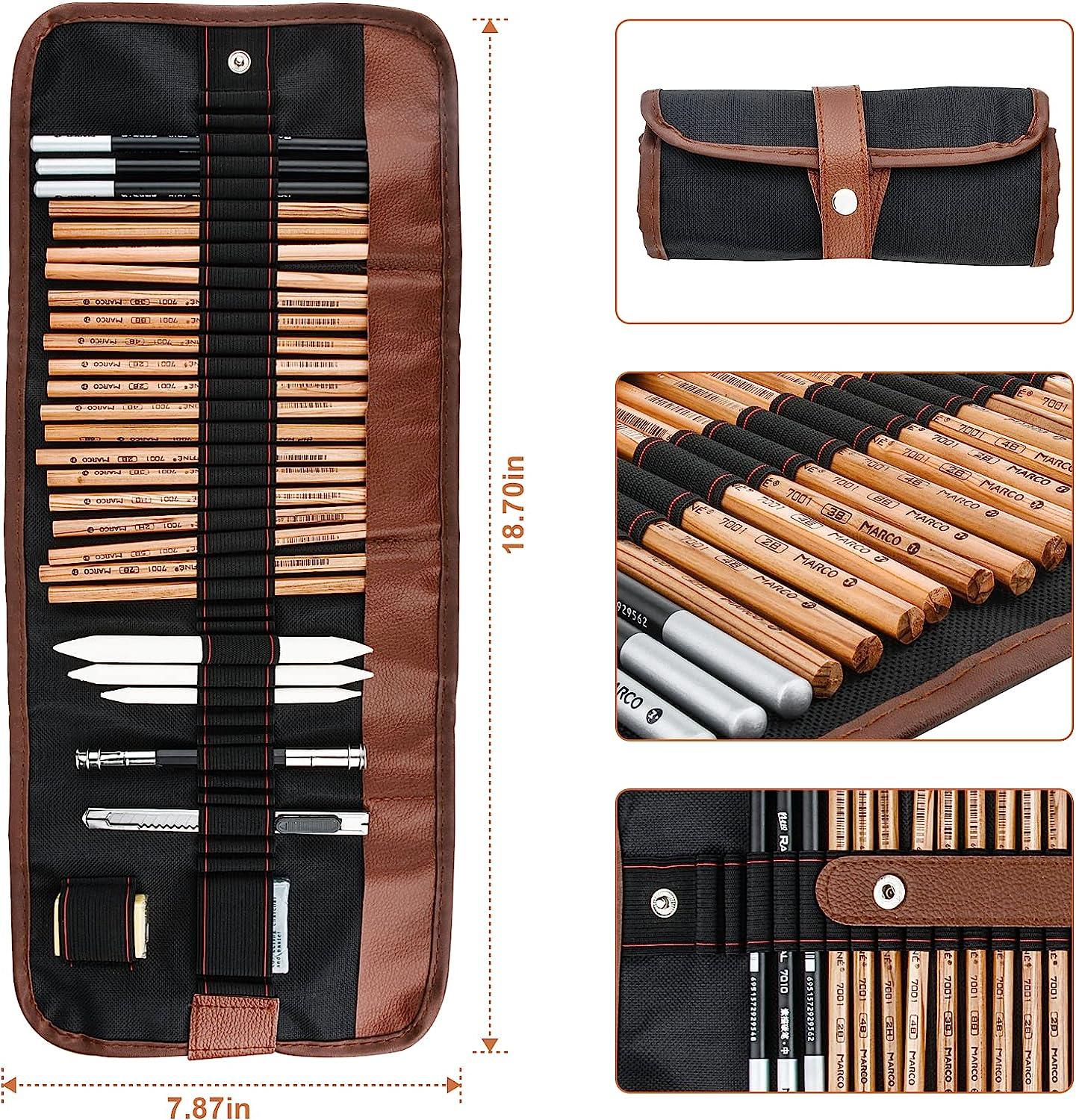 Buy SYGAProfessional Sketch and Drawing Pencils ，Art Pencil Box