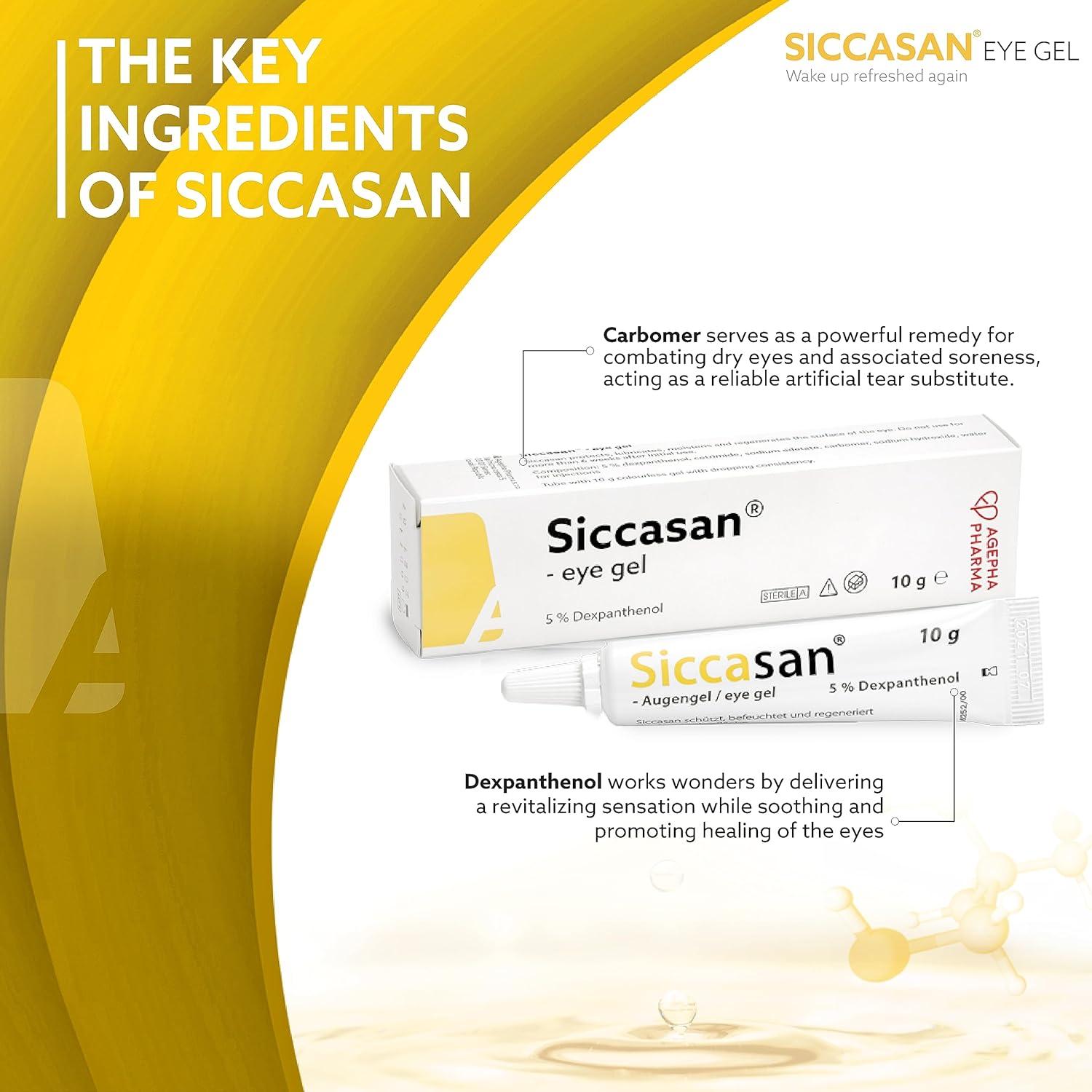 Siccasan & Siccaforte Eye Gel for Dry Eyes