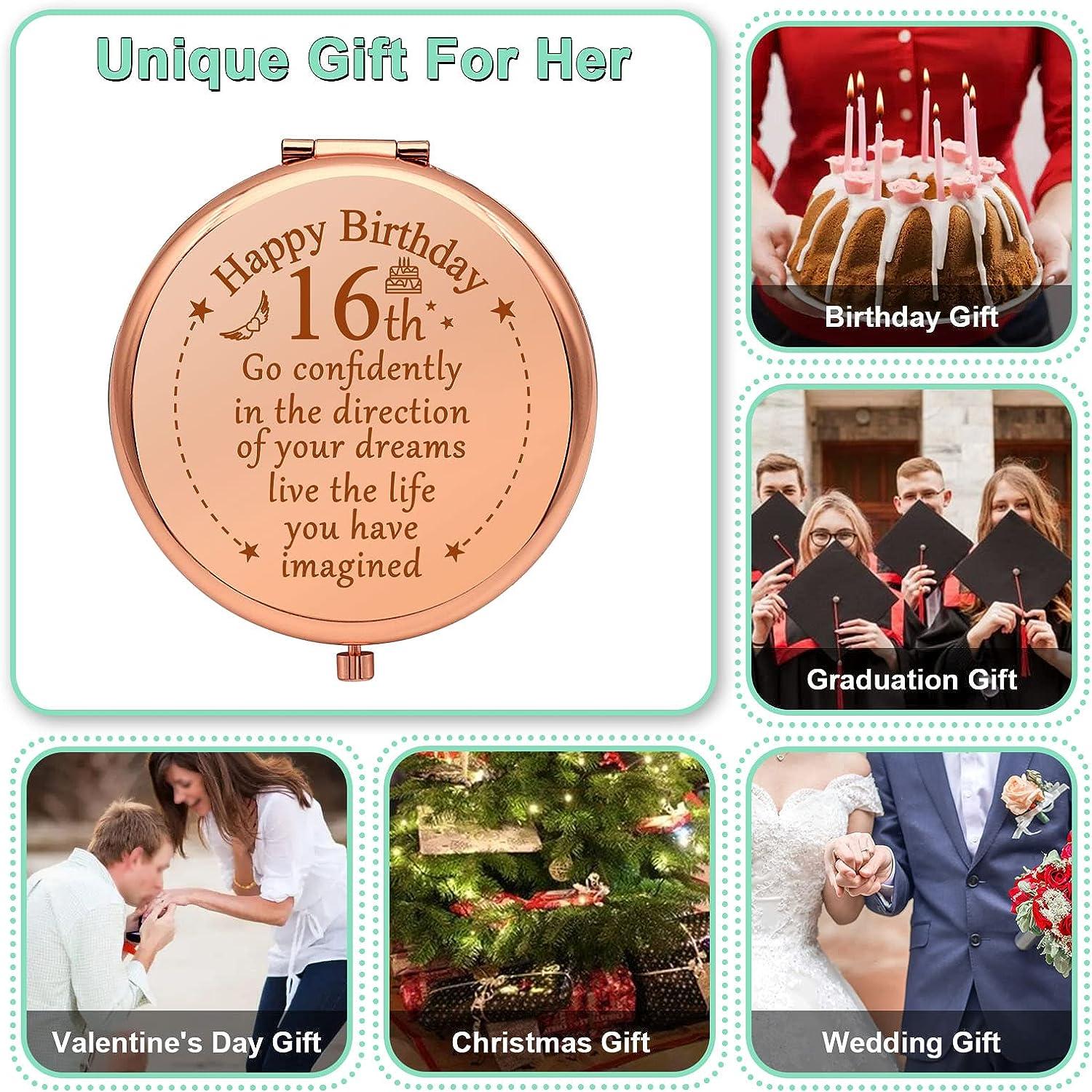 16th Birthday Gifts for Girls - Sweet 16 Gifts for Girls - 16 Year Old Girl  birthday Gifts - Sweet Sixteen Gifts for Daughter Bestie Sister - 16th