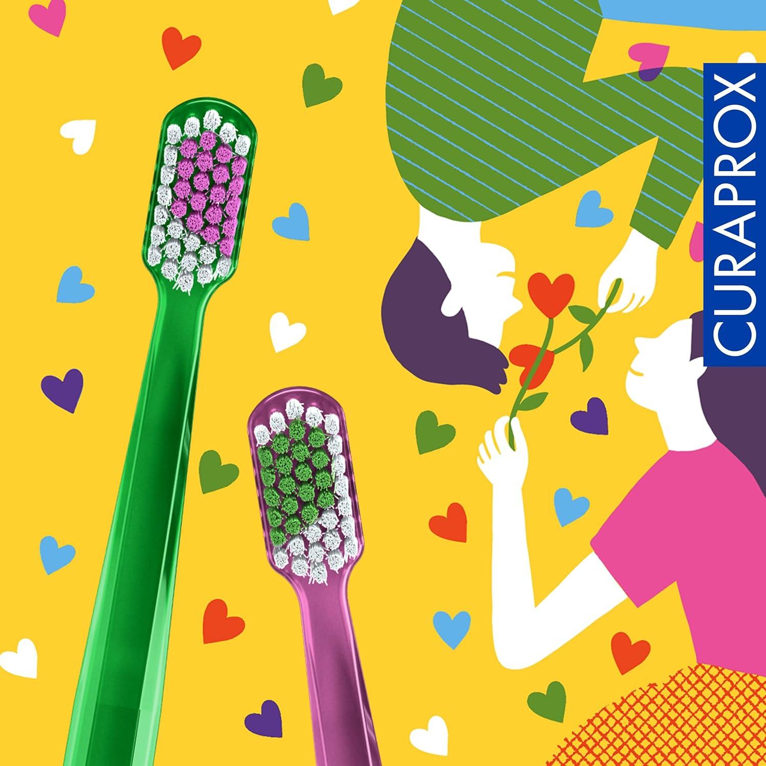 Curaprox CS 5460 Ultra-Soft Toothbrush Set Special Edition Love 2023 2 Pack