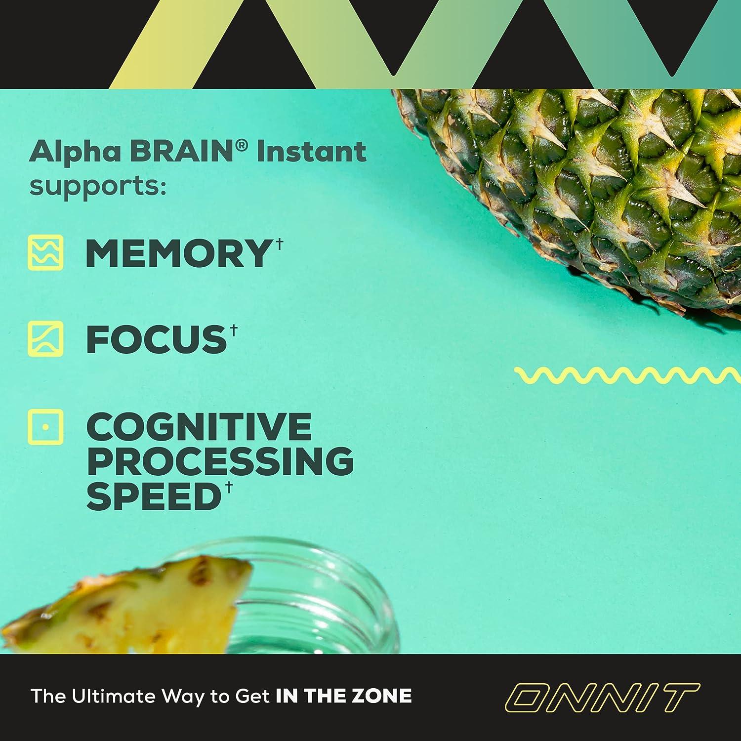 Alpha Brain Instant, Memory & Focus, Peach, 30 Packets, 0.13 oz (3.6 g) Each