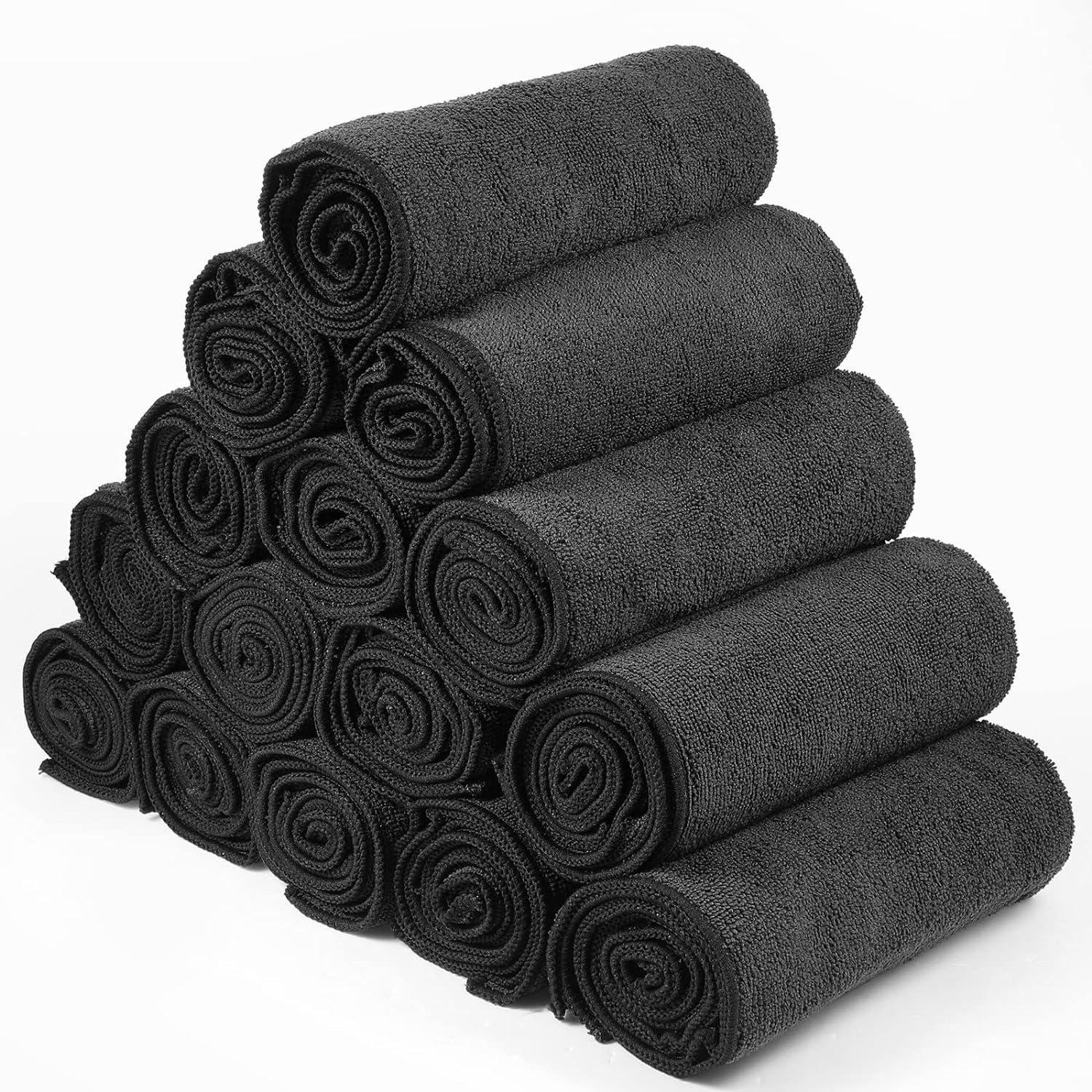 48 Pack Bleach Proof Salon Towels Microfiber Absorbent Towels Bleach  Resistant Hair Towel Quick Dry Hand Towels Bulk for Gym Bath Spa Home Hair