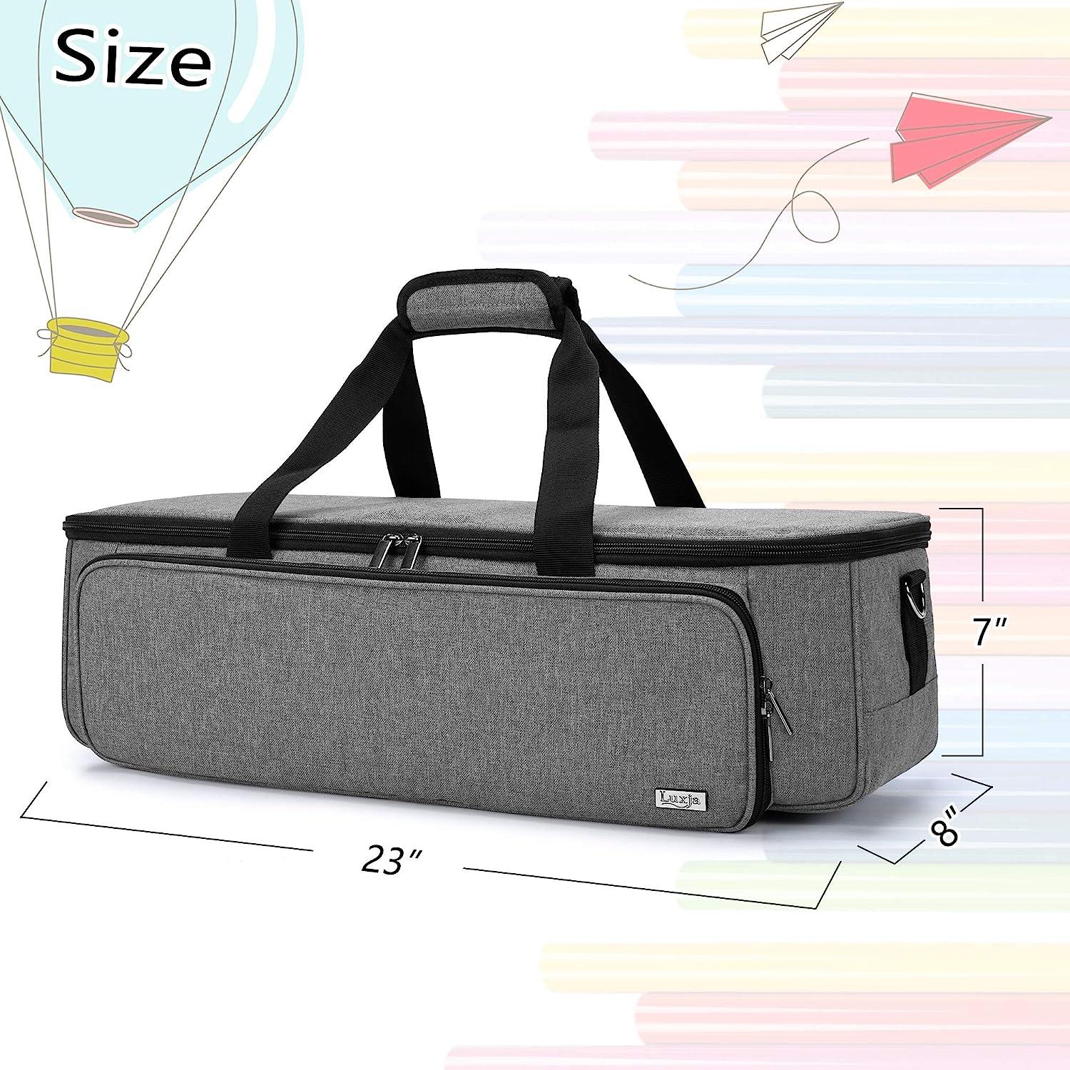 Luxja Double-Layer Bag Compatible with Cricut Explore Air (Air2) and Maker, Carrying Bag Compatible with Cricut Die-Cut Machine