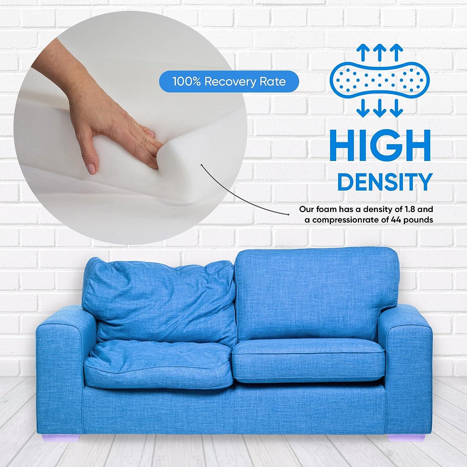 High Density Upholstery Foam ( Cushion Sofa chair couch replacement  Upholstery sheet) 3 Thickness x 24 Width x 24 Length :: Shop By Foam.