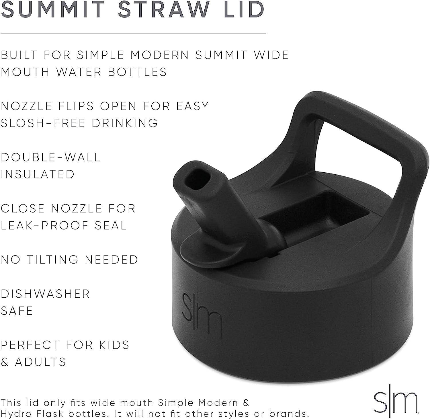 SM Water Bottle with Straw Lid - Wide Mouth Vacuum Insulated