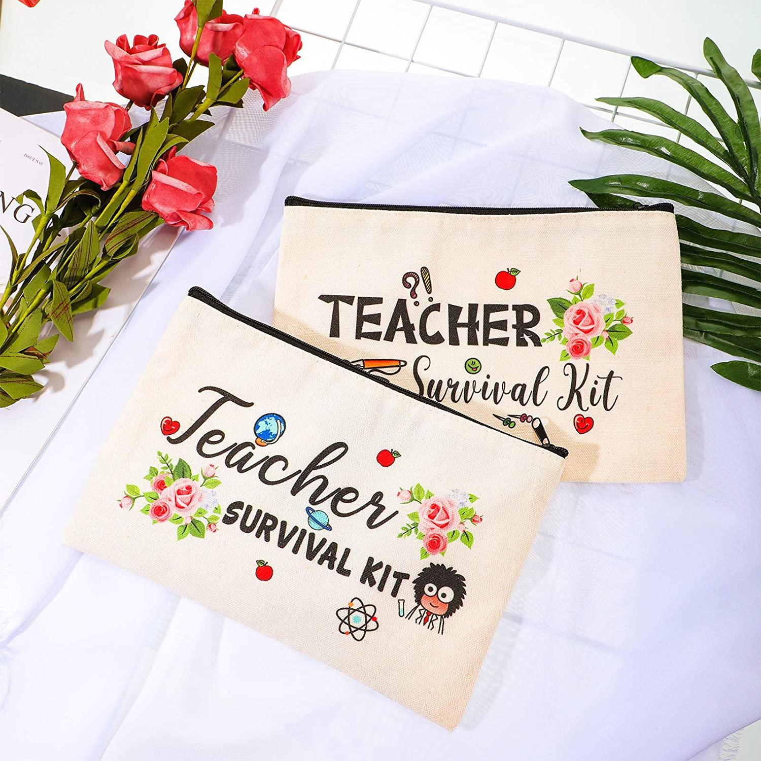  JYTAPP Teacher Survival Kit Spanish Teacher Gifts I Teach  Spanish What's Your Superpower Cosmetic Makeup Bag Spanish Class Gift Teacher  Pencil Pouch : Beauty & Personal Care