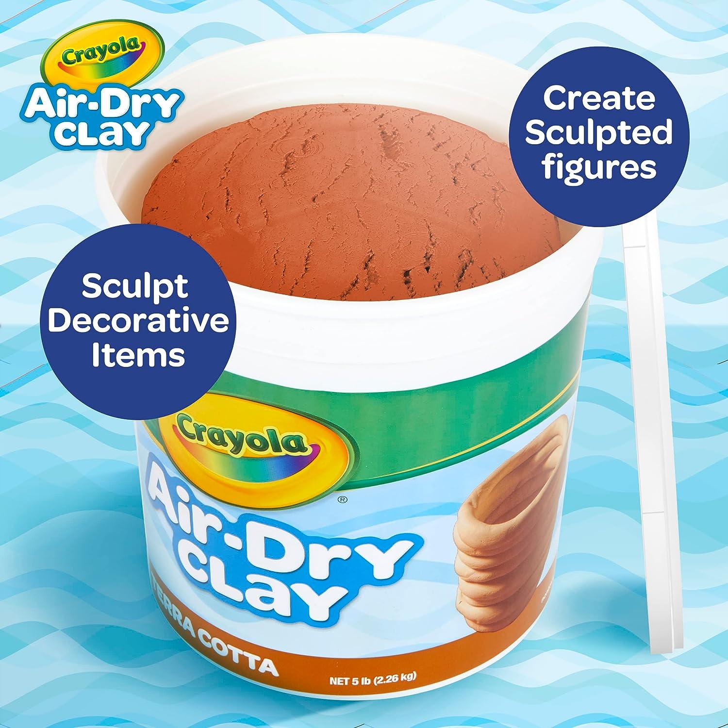 Crayola Air Dry Clay 5lb - Non-Toxic and Ready to Use