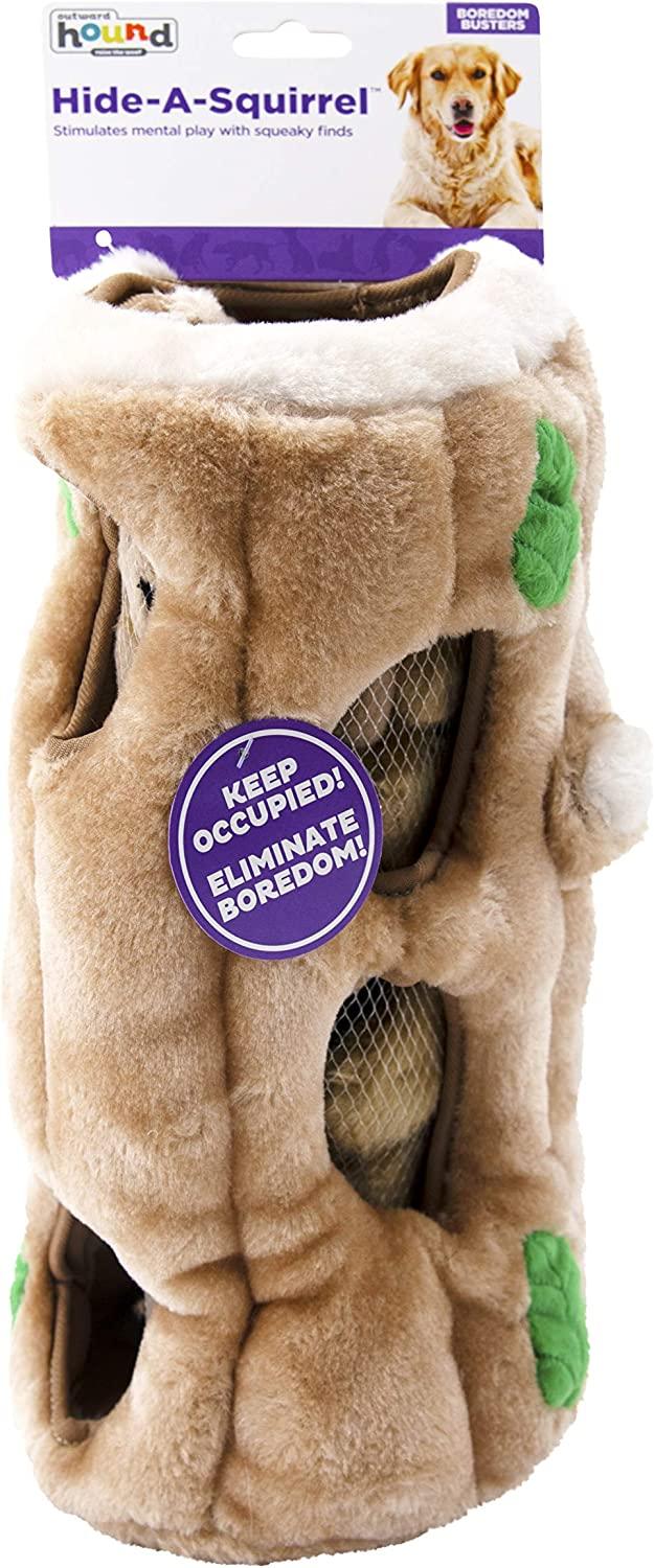 Pet Supplies : Outward Hound Hide A Squirrel Plush Dog Toy Puzzle