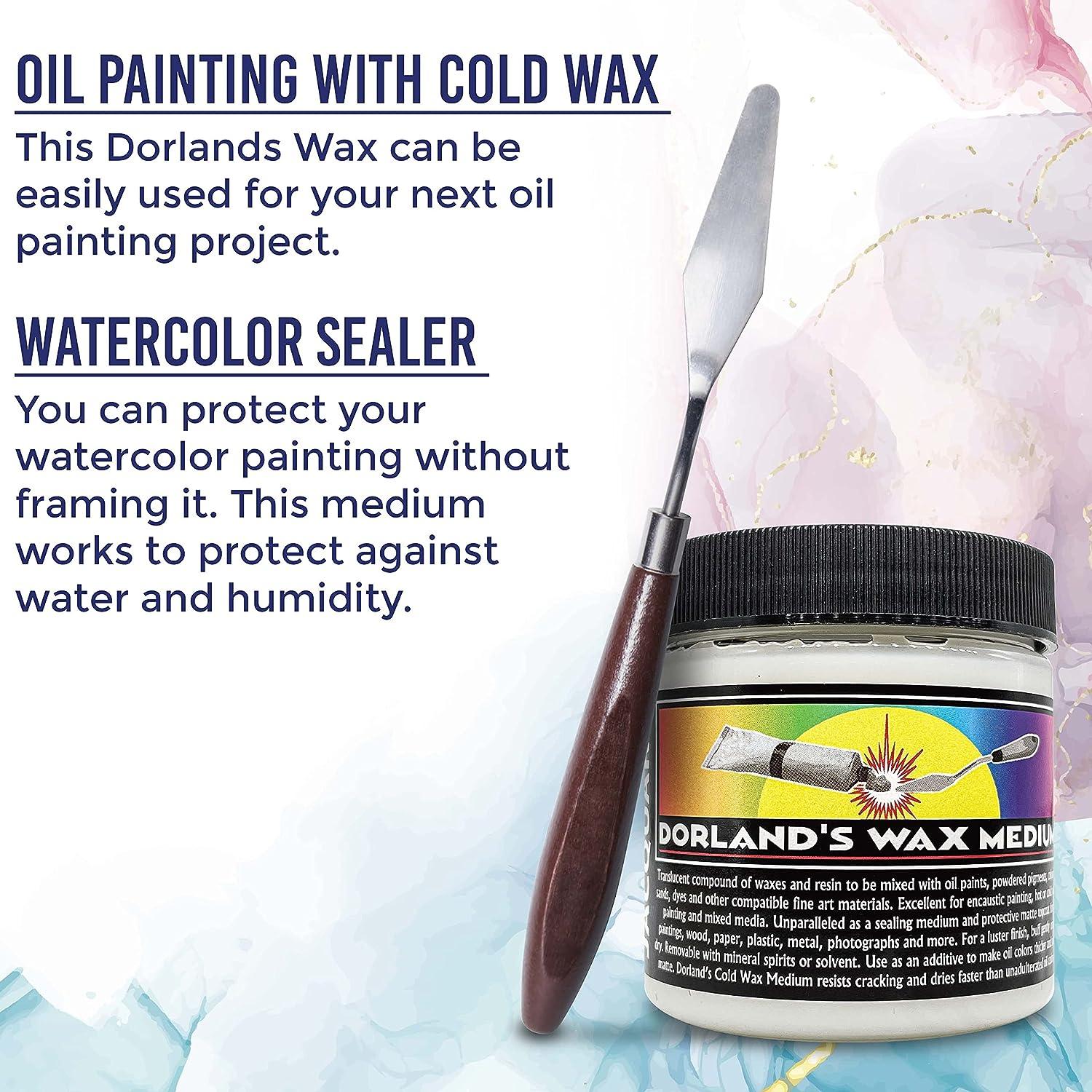 Using Wax Medium with Watercolor