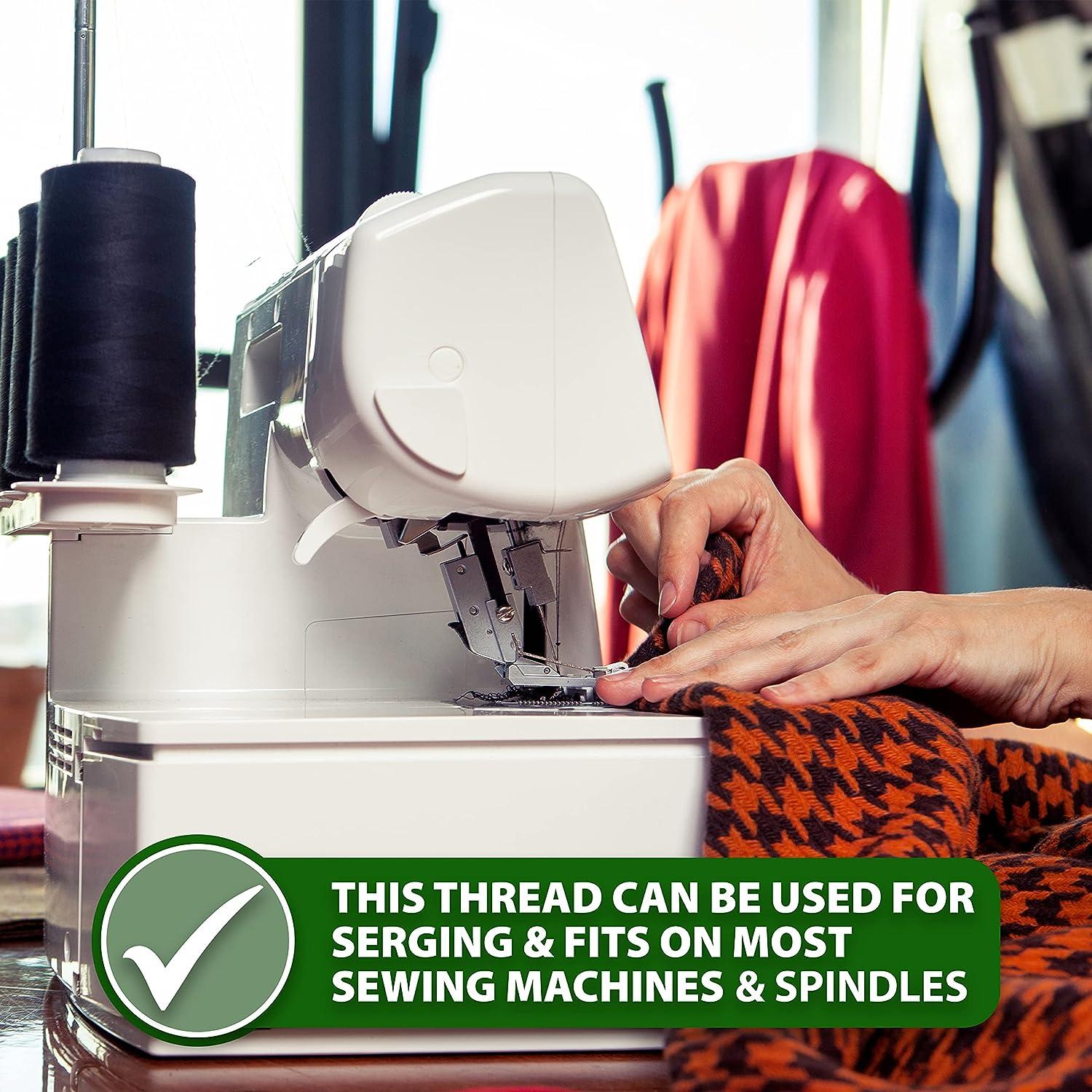 Mandala Crafts White Mercerized Cotton Thread for Sewing Machine