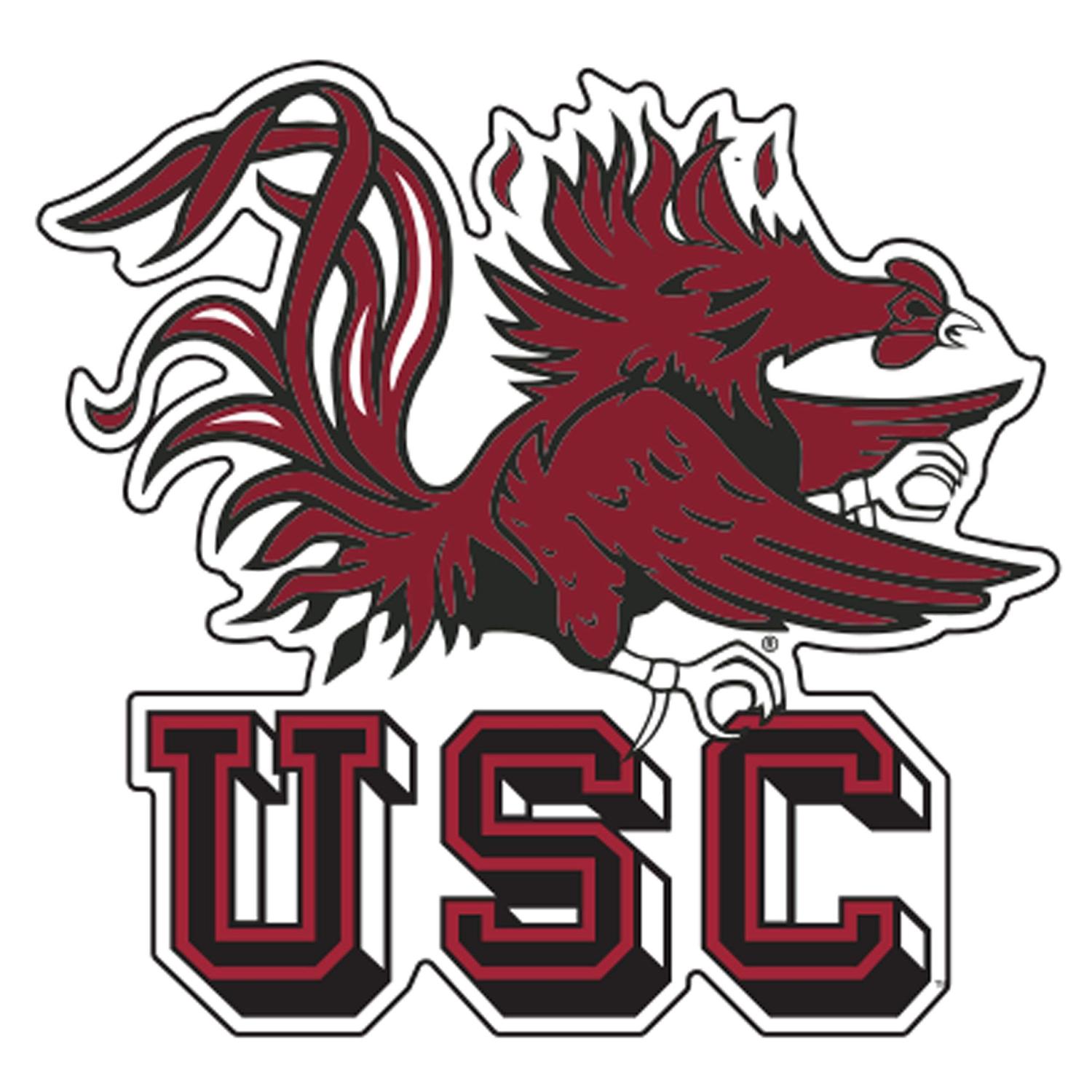 Craftique South Carolina Decal (Gamecock USC Decal (4''), 4 in)