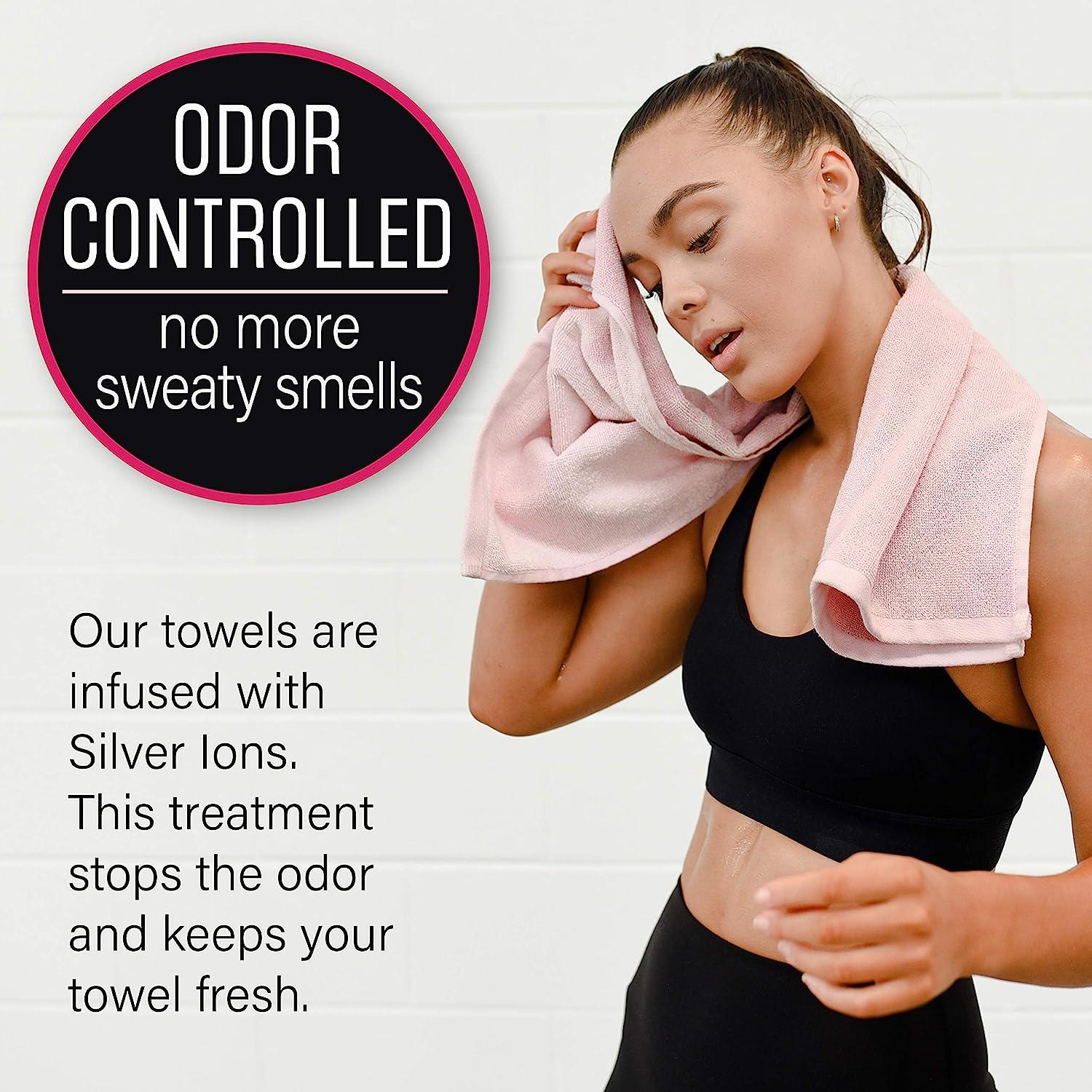 Luxury Gym Towel for Sweat - 100% Organic Cotton - Soft and