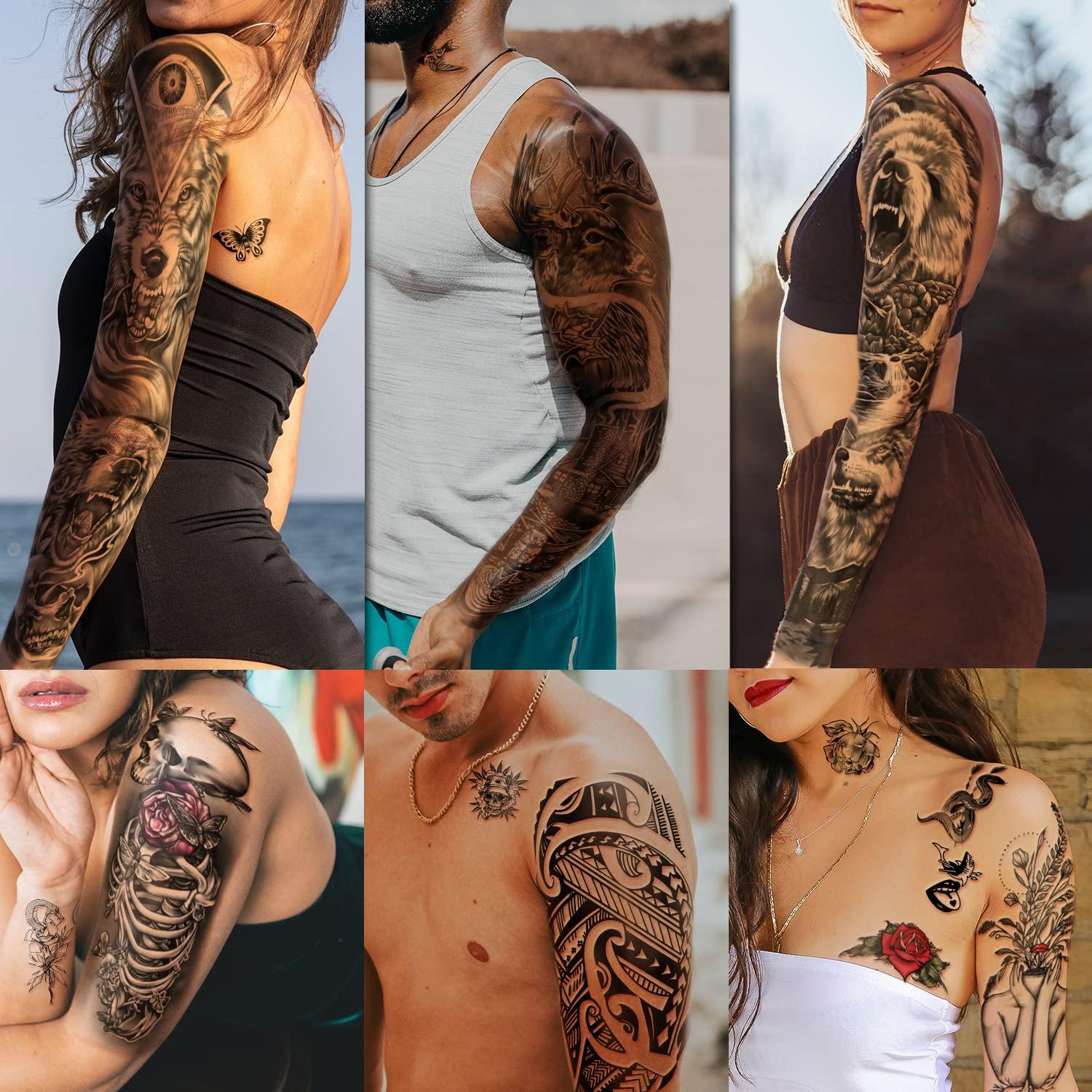 Sleeve tattoo female hi-res stock photography and images - Alamy