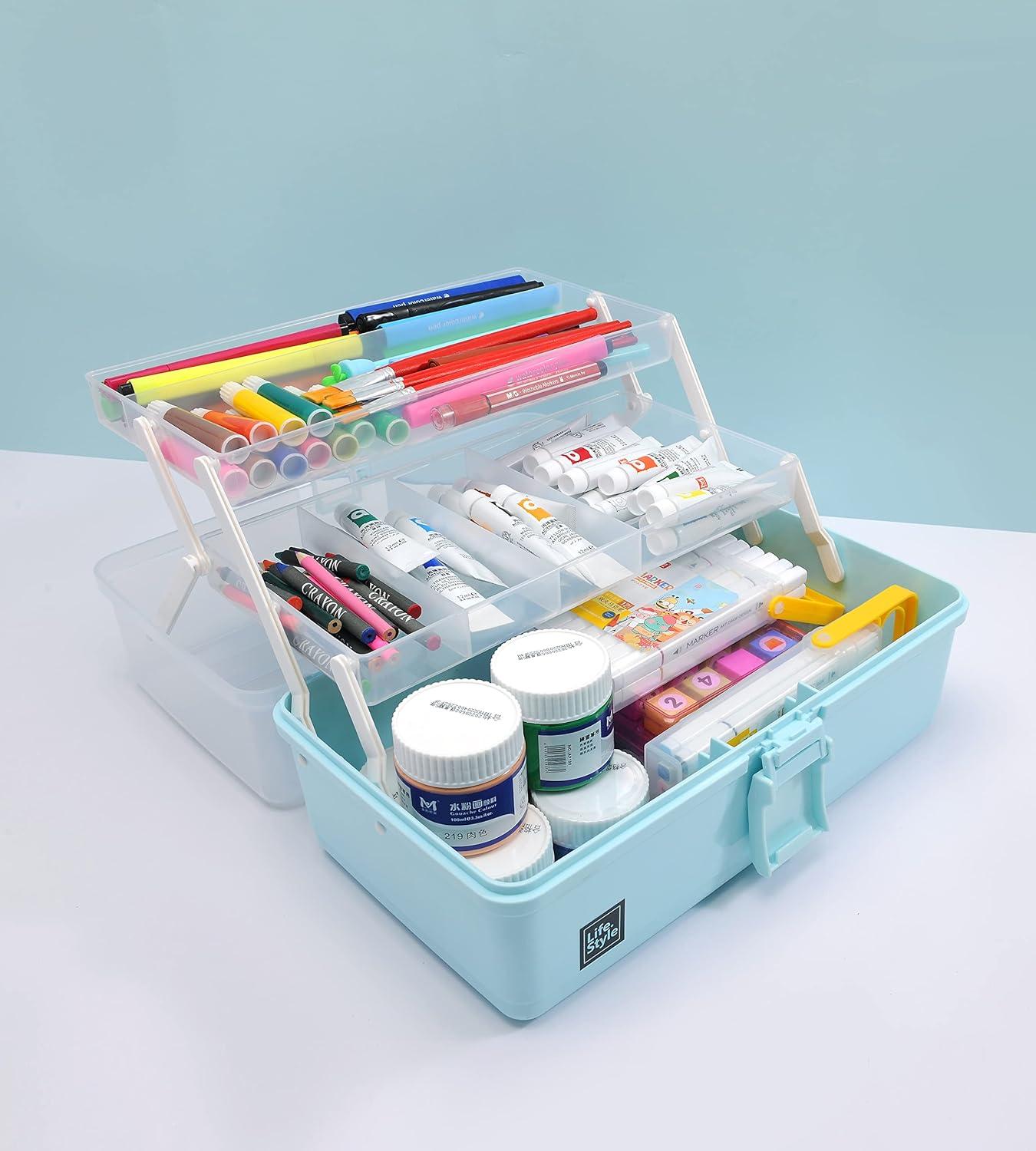 OHPHCALL 1 Set Portable Set Sewing kit abs Storage Box Multifunction Light  Luxury