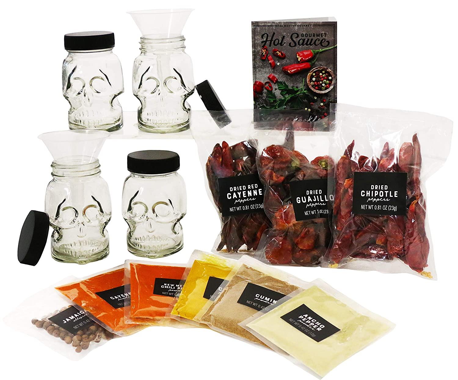 Personalized Hot Sauce Making Kit, Spicy Gifts For Guys