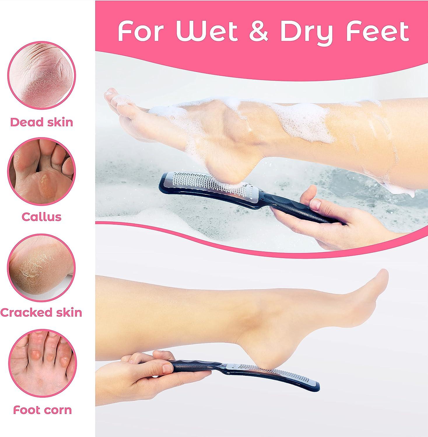 Foot Scrubber Dead Skin Remover, Foot File To Remove Dead Skin Callus, For  Wet And Dry Feet, For Foot Care - Temu