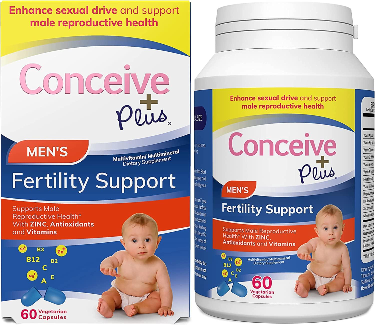 Conceive Plus Mens Fertility Support Male Fertility Supplement Conception Men Fertility 