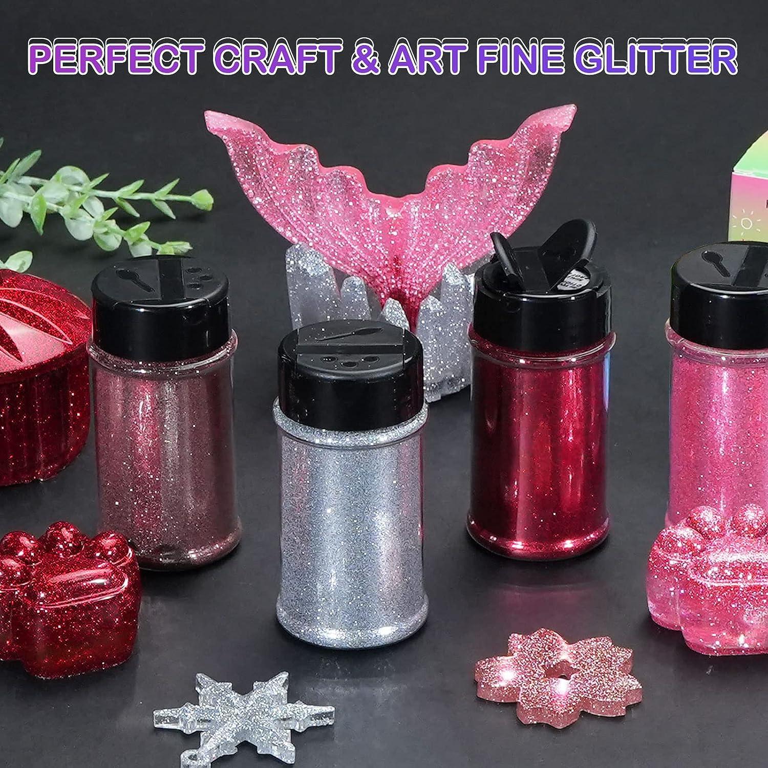 HTVRONT Extra Fine Glitter for Crafts - 50g/1.76oz Rose Gold Glitter for  Resin, 1/128''Portable Ultra Fine Glitter for Nails, Tumblers, Ornaments