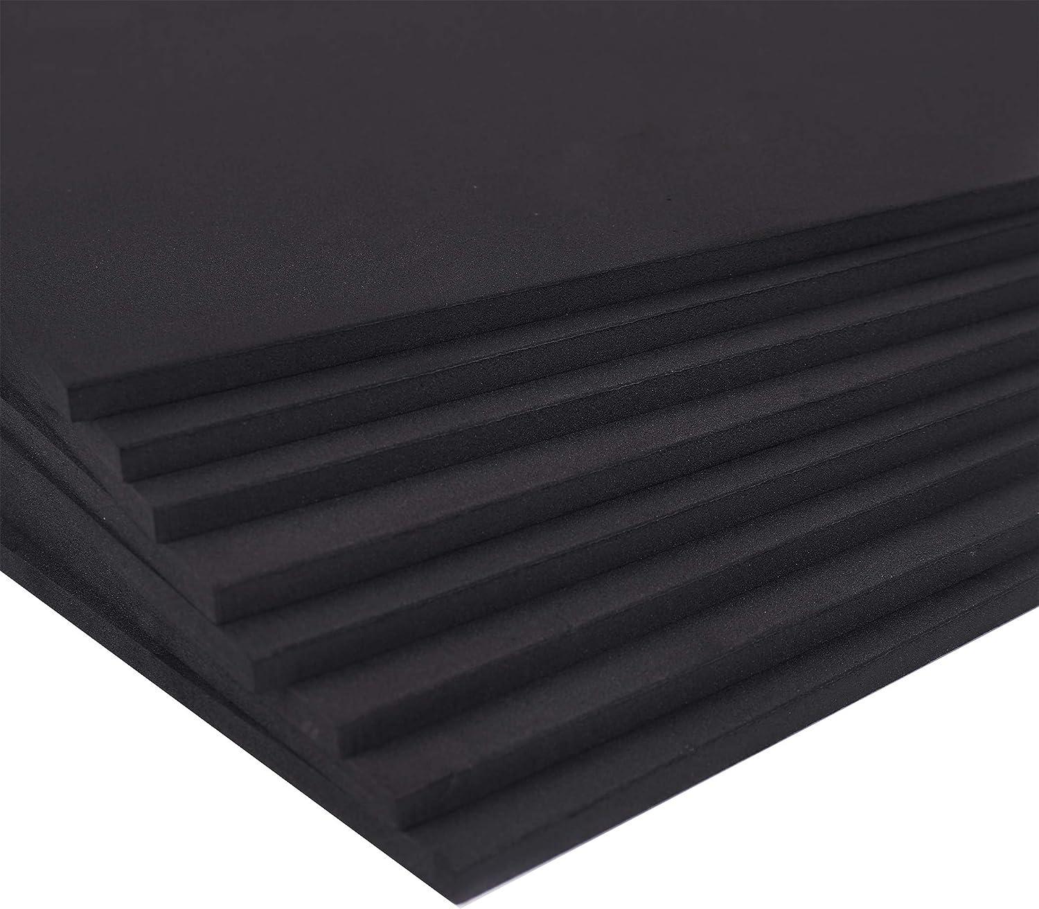 Better Crafts Black EVA Foam Sheet, 9 inch x 12 inch, 6 mm- Thick