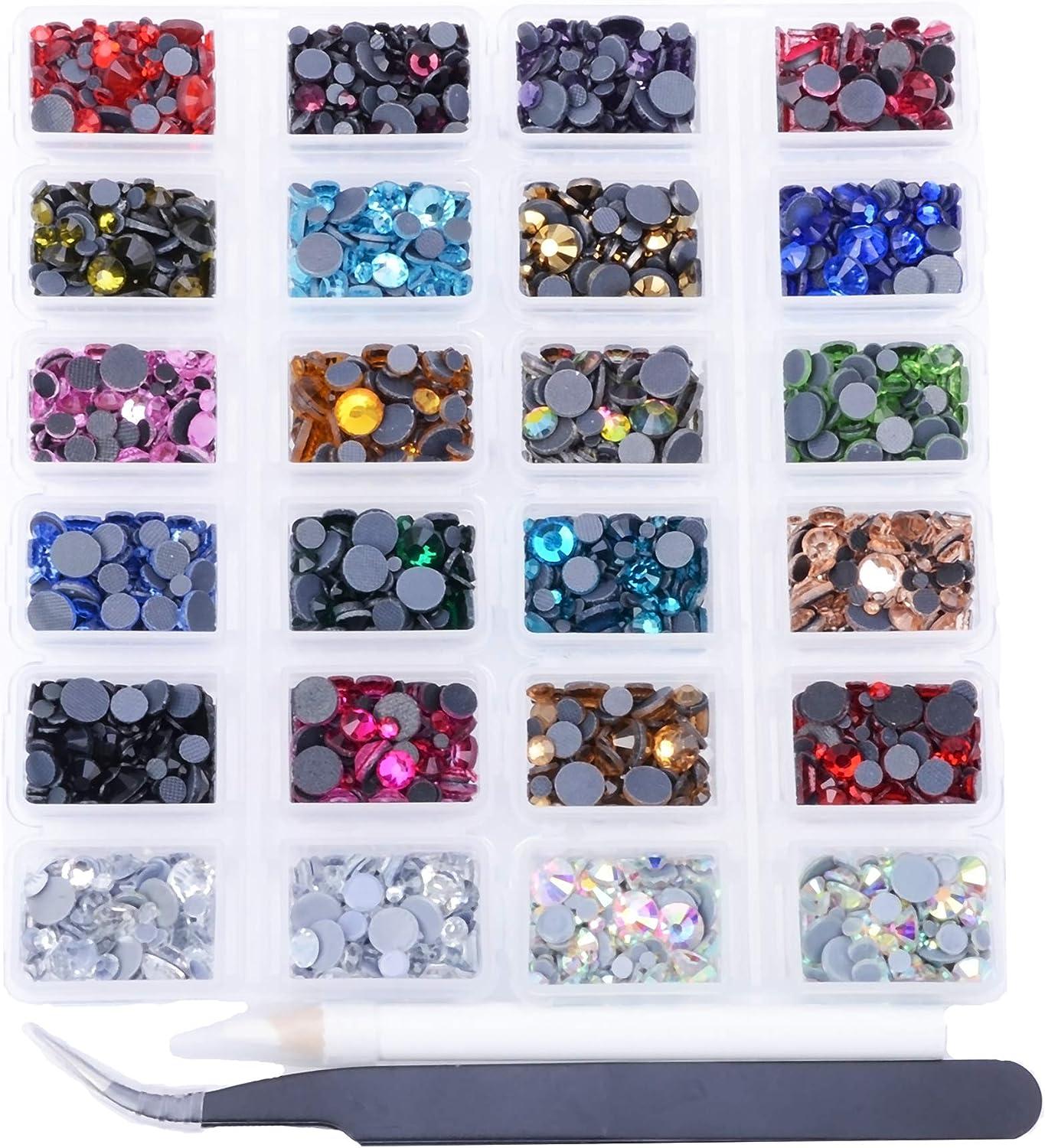 Hot Fix Rhinestone Kit Over 6800 Crystals Ss6 Ss10 Ss16 Ss20 Ss30 Hot Fix  Rhinestones 