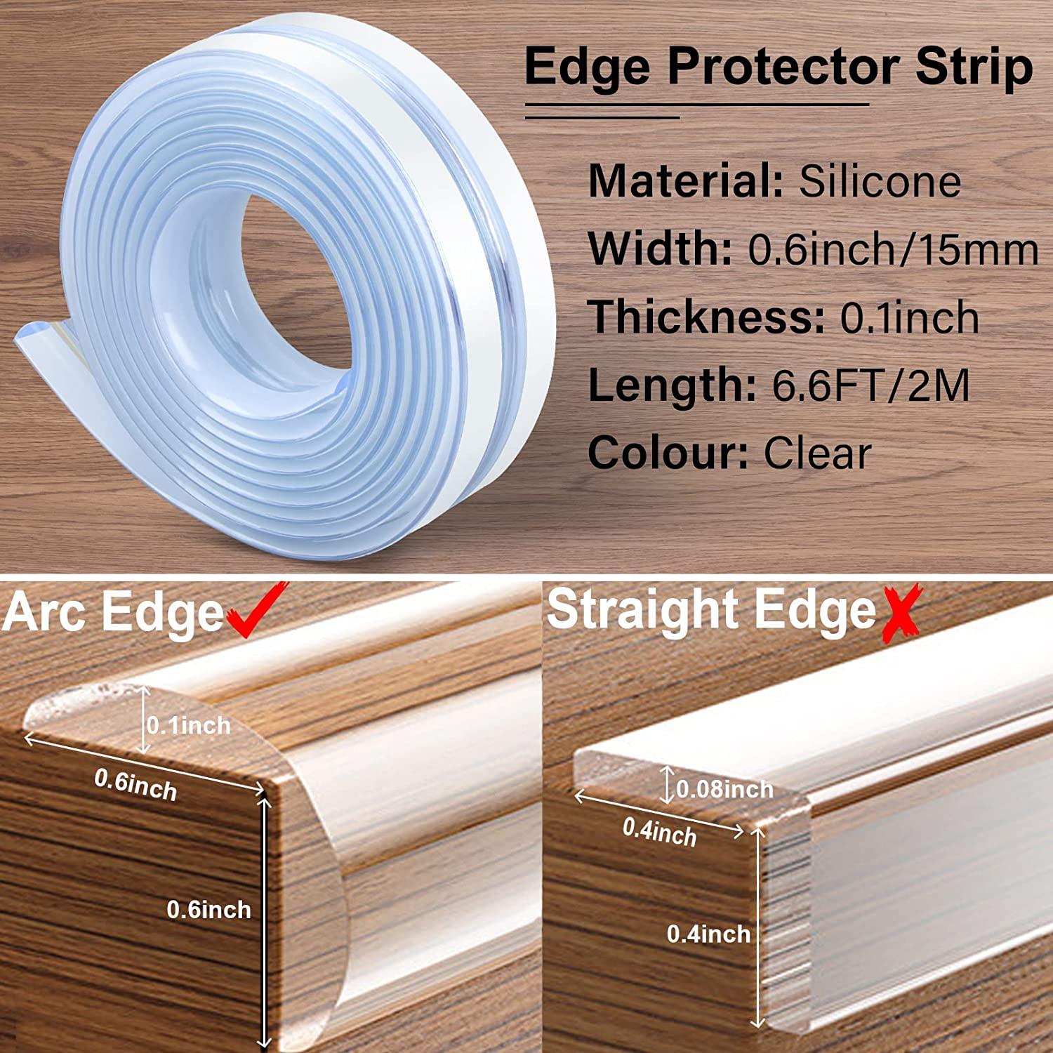 Strong Adhesive Baby Proofing Eco-Friendly Glass Silicone Table