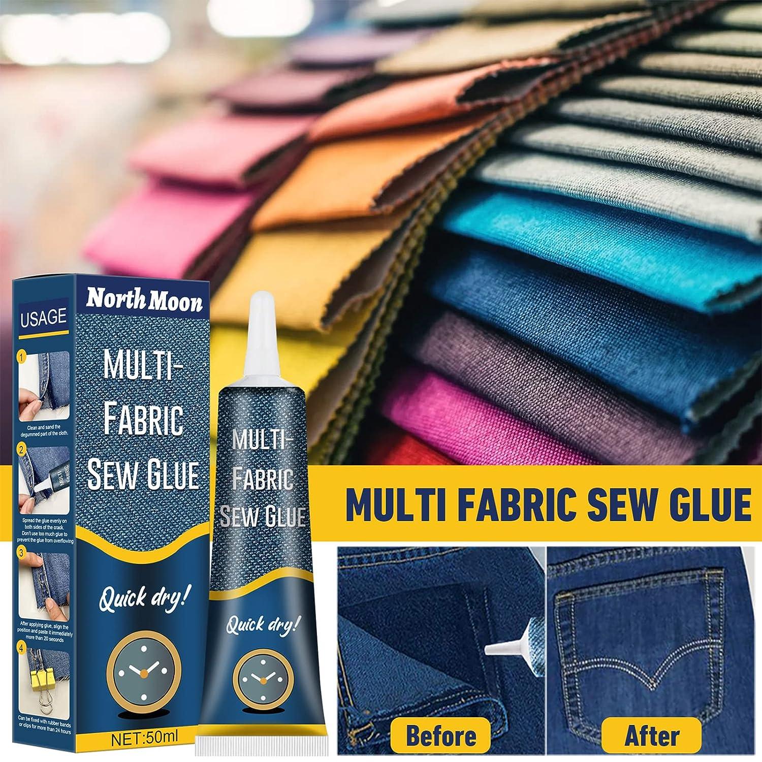 Multi-Fabric Sew Glue, Cloth Repair Sew Glue,Fabric Sewing Adhesive for  Jeans, Printing Pants