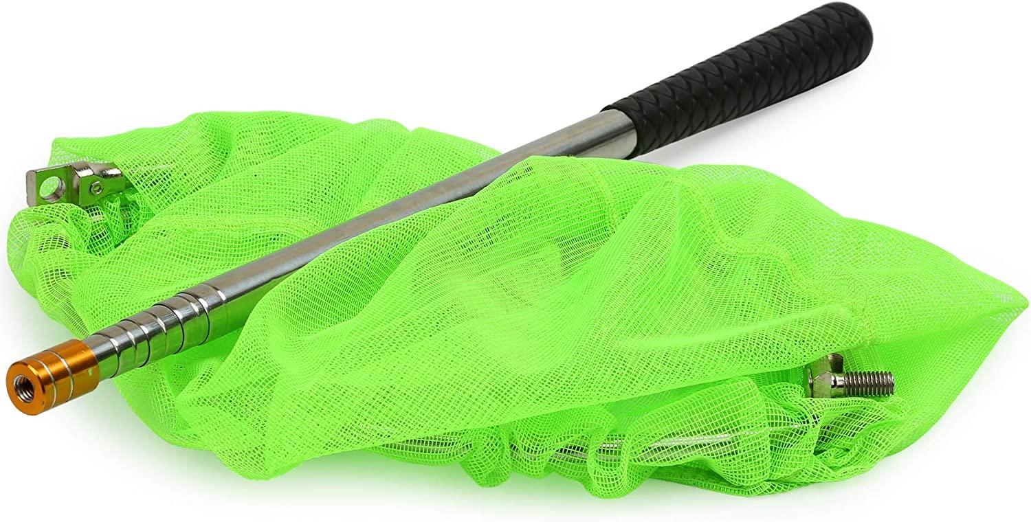 RESTCLOUD Bait Net and Fishing Landing Net with Telescoping Pole Handle  Extends to 59 inches - Fishing Nets