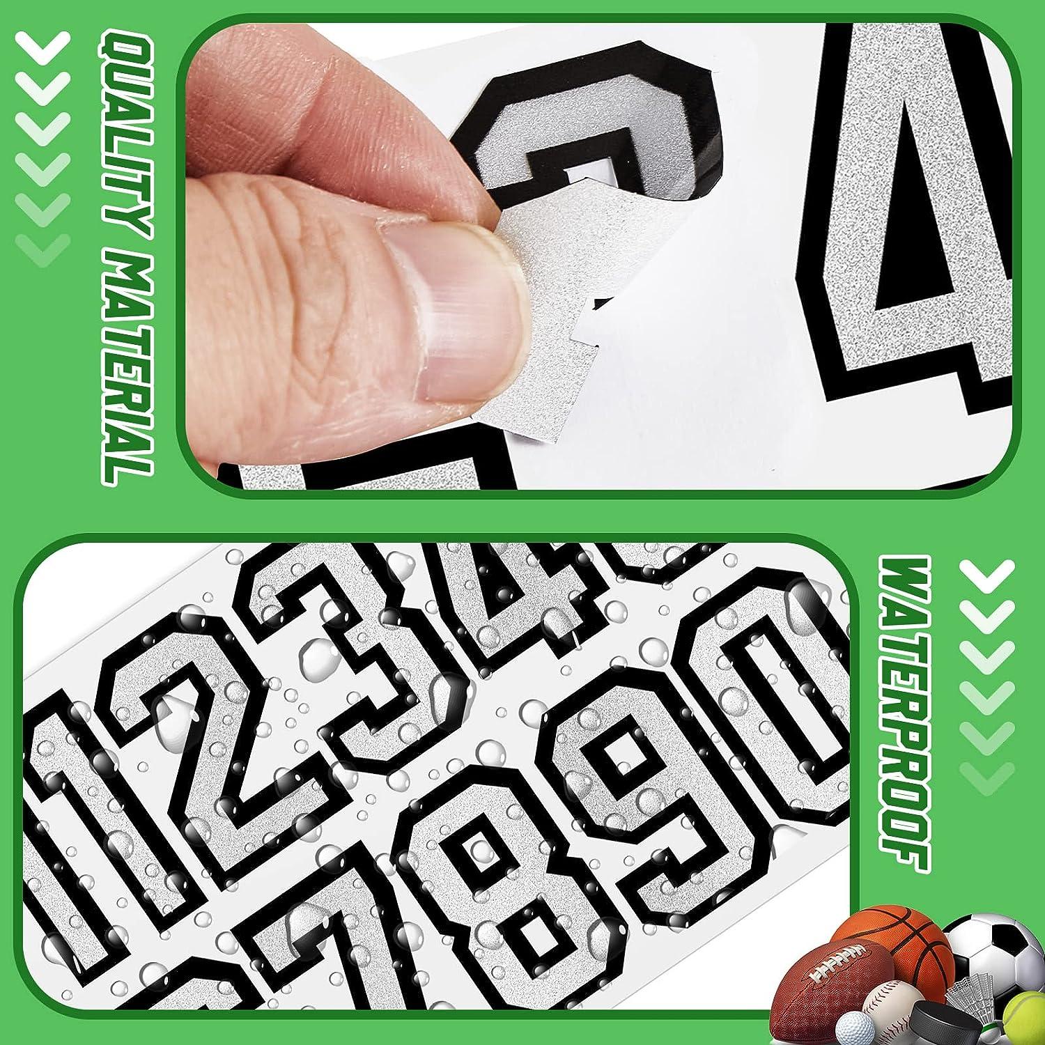 1 Inch Self Adhesive Waterproof Vinyl Letter Number Stickers 8 Sheet Red