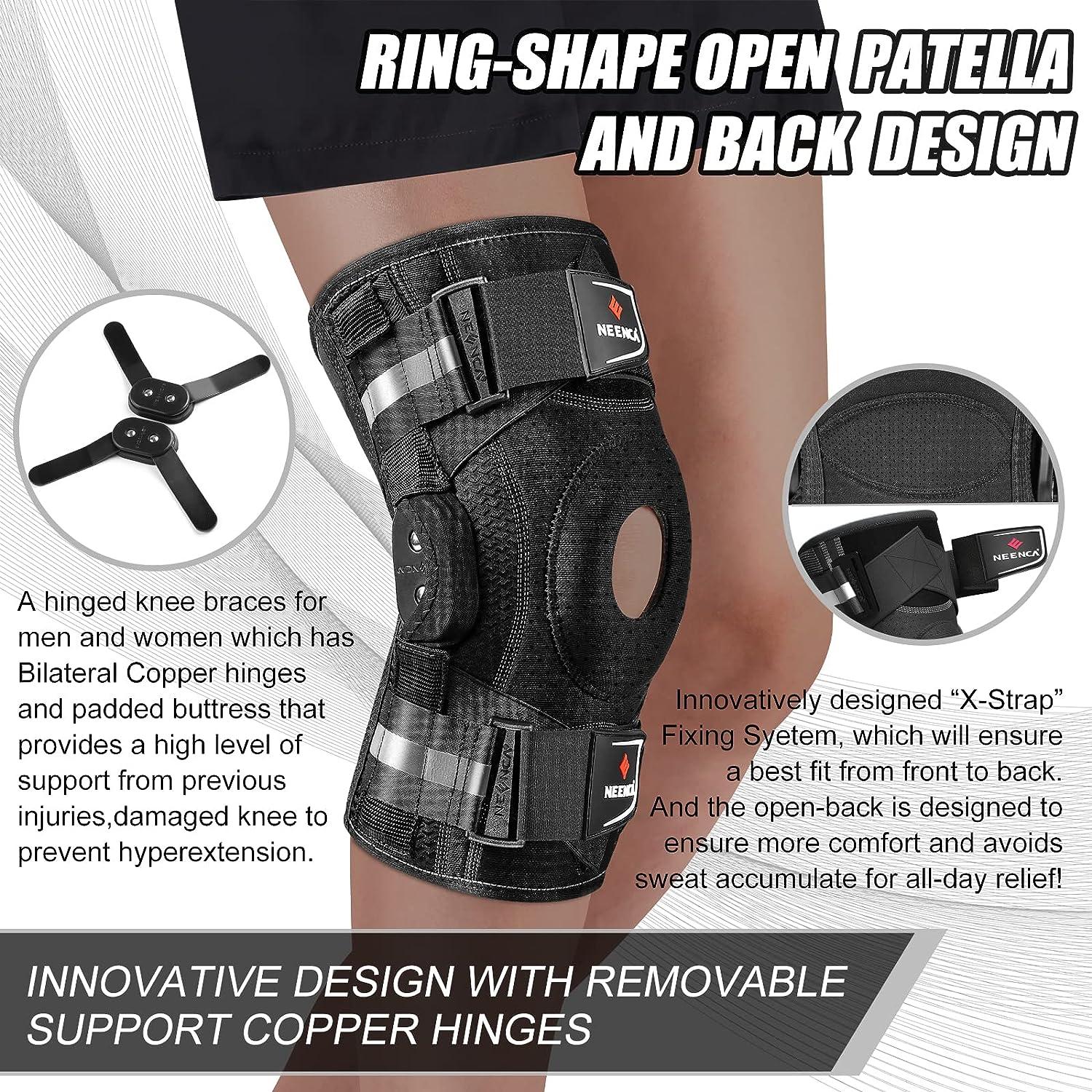 NEENCA Professional Hinged Knee Brace Medical Knee Support with