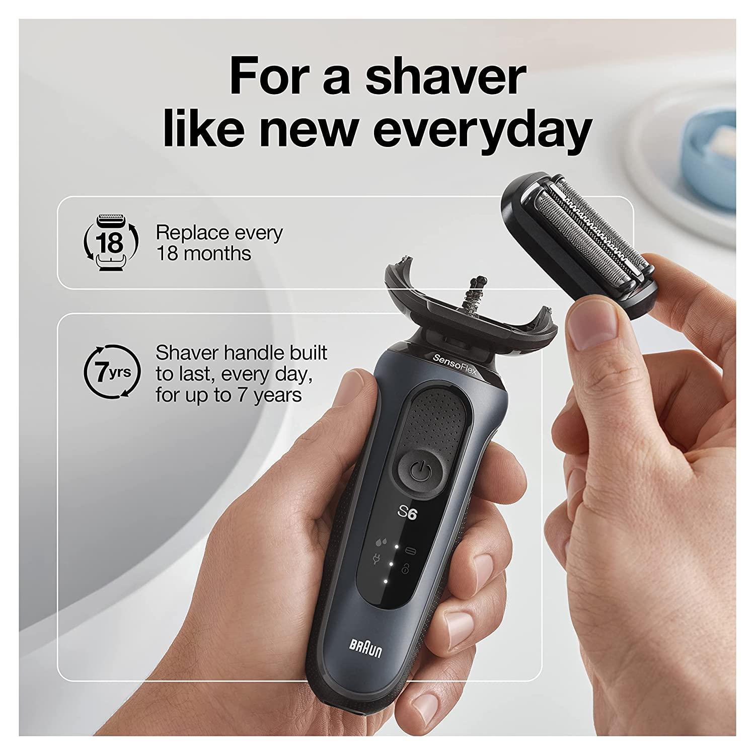 Braun Series 7 7085cc Flex Rechargeable Wet & Dry Men's Electric Shaver  with Clean & Charge Station, Stubble & Beard Trimmer 