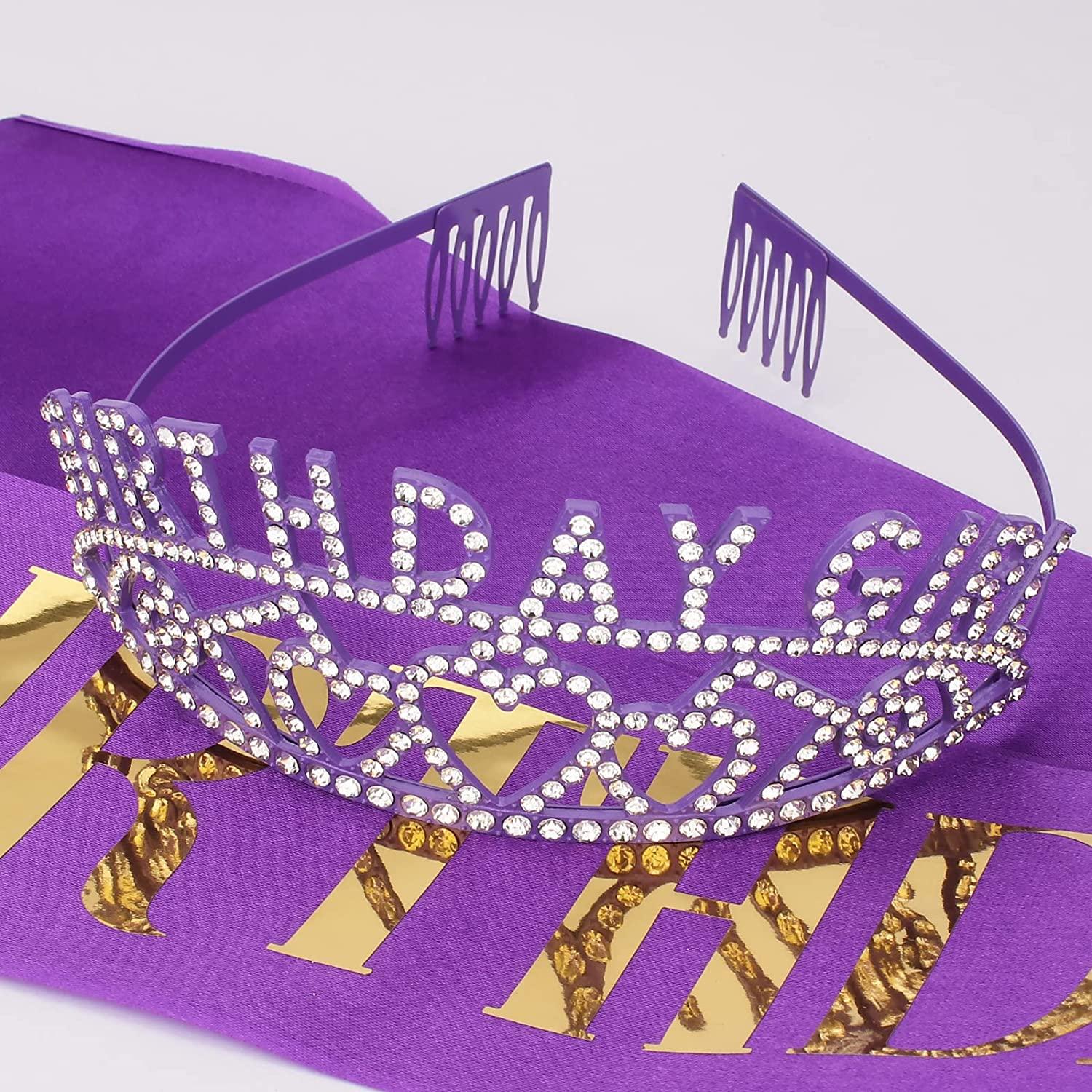 Purple Birthday Crown for Kids