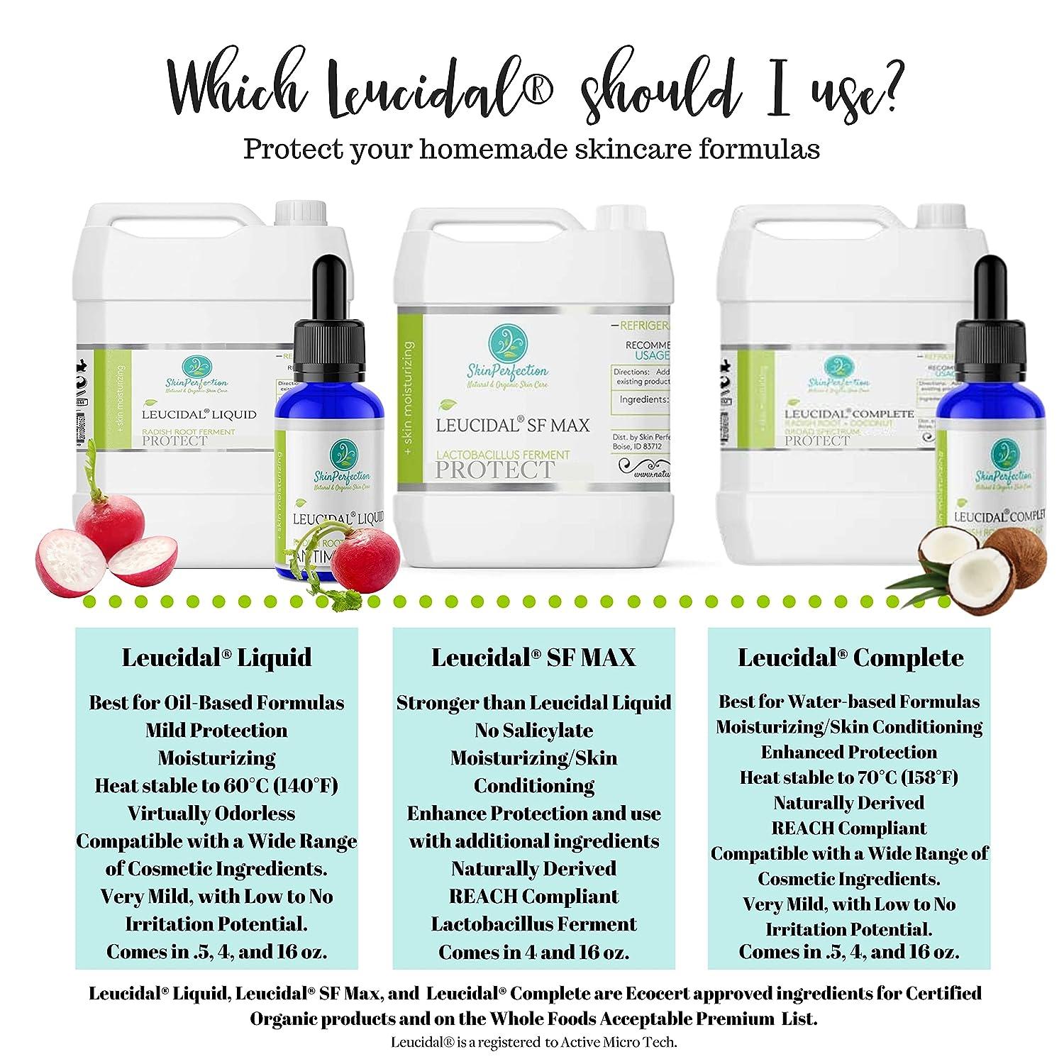 Leucidal SF Complete Salicylic Free Natural Protection Lactobacillus for DIY Anti-Aging Vitamin C Hyaluronic Acid Facial Serums Cosmetics Skin