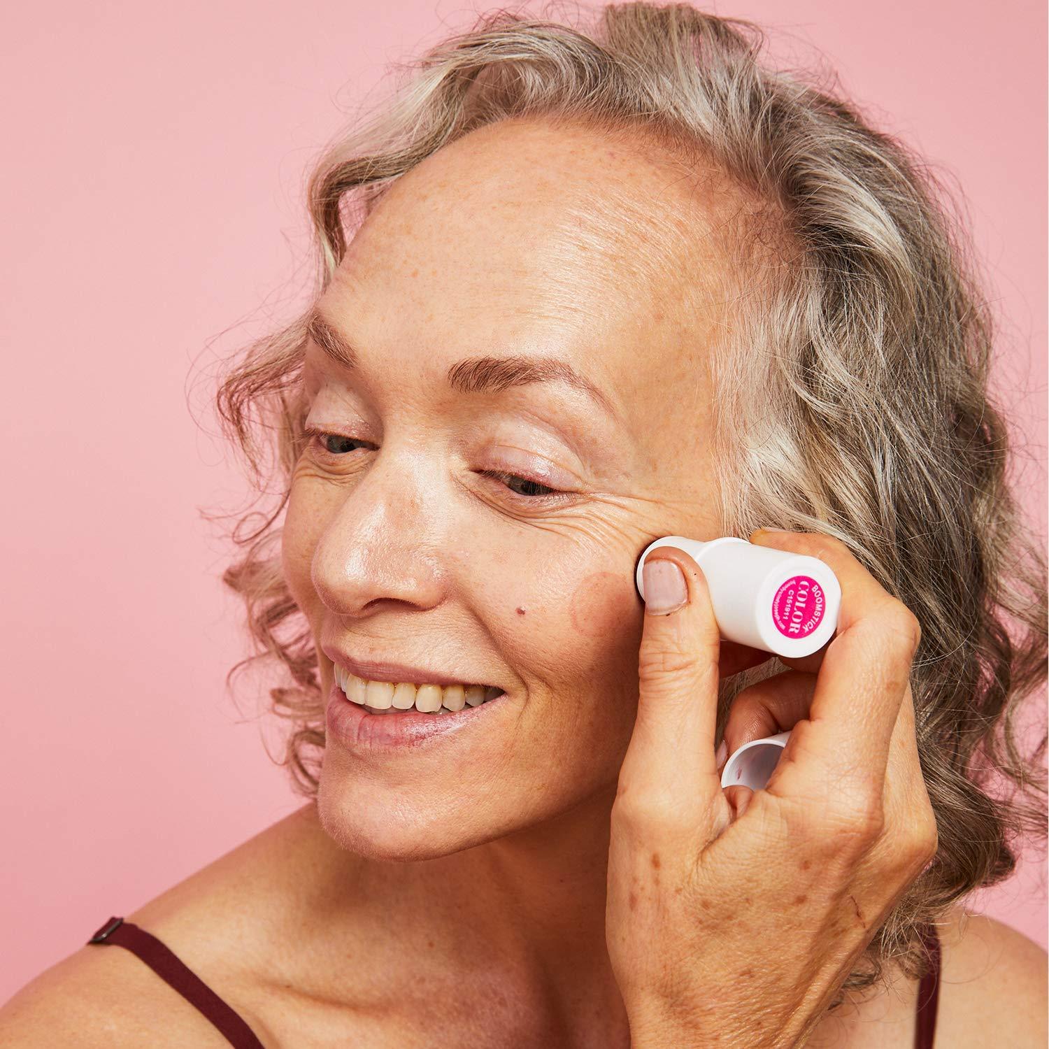 BOOM! by Cindy Joseph Cosmetics Boomstick - Lip & Cheek Tint Makeup Sticks for Women & Mature Skin - Cream Blush Stick for Lips