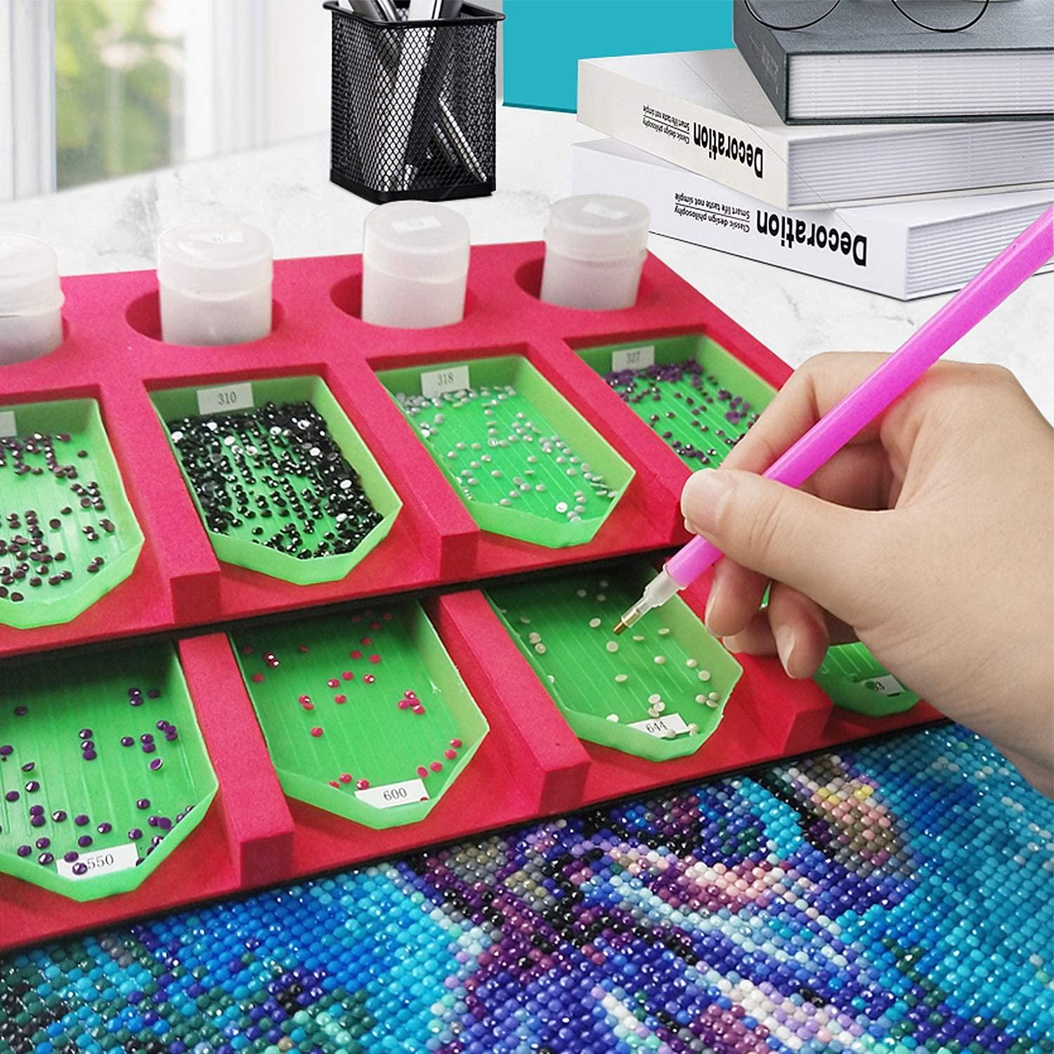 Art Painting Tray , Suitable Size Rhinestone Plate Tray Wide Application  For Manicure Services For Mobile Phone Decoration 