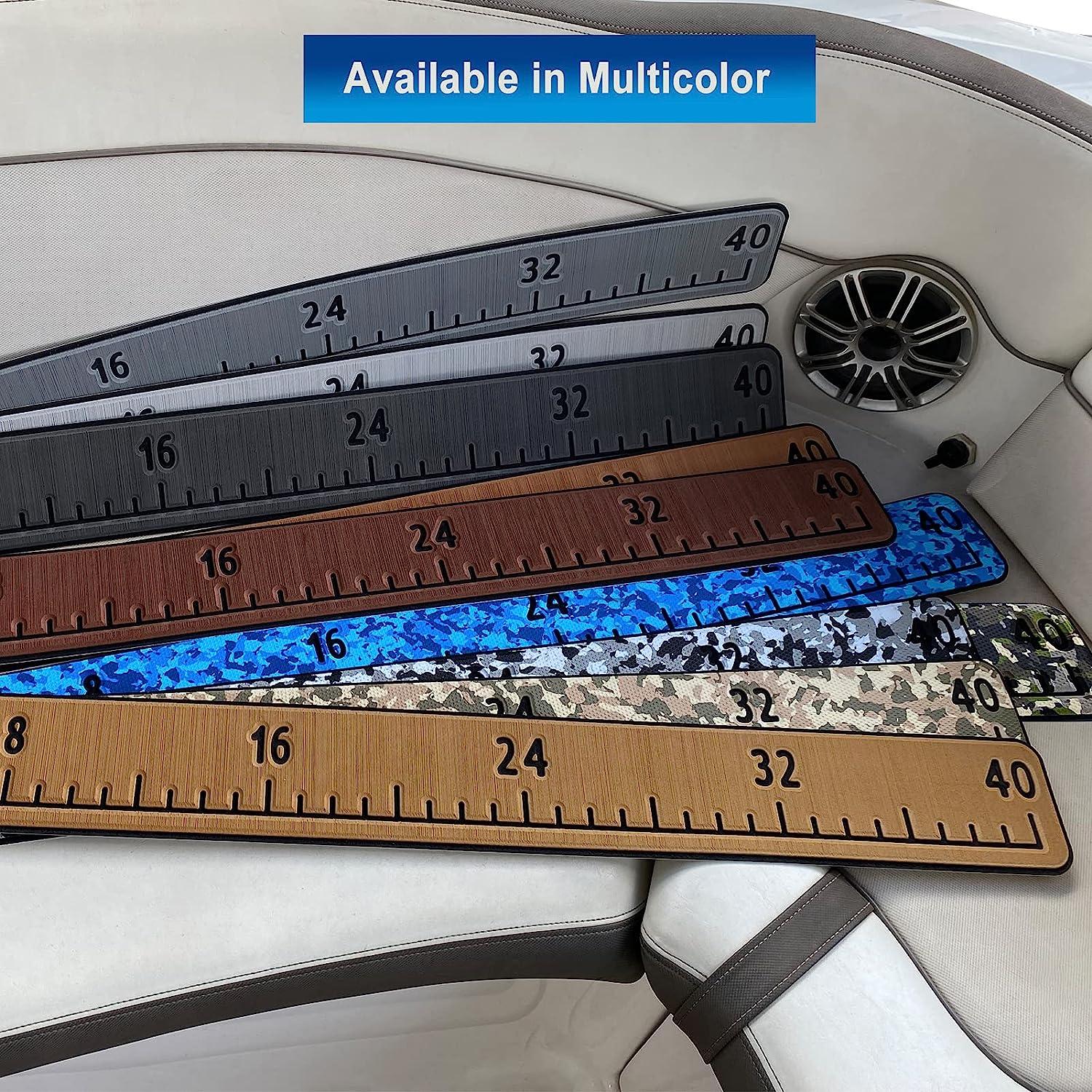 VAXATO Adhesive Fish Ruler - 40 Inch Fishing Measuring Tape - Fish  Measuring Tape for Fishing Boat, Kayak, Cooler, Workbench - Waterproof Fish