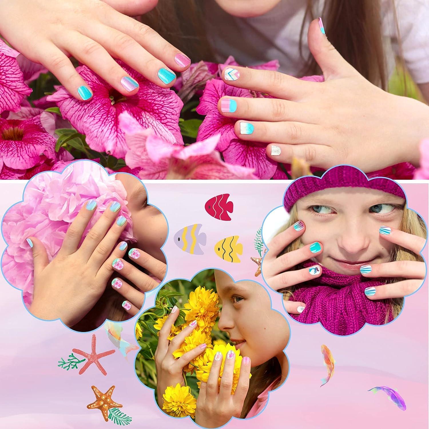 Kids Press On Nails, 96pcs Girls Short Fake Nails Pre Glue Full Cover  Children False Nails Tips Cute Heart Pattern Acrylic Nails For Girls Kids  Nail S | Fruugo KR