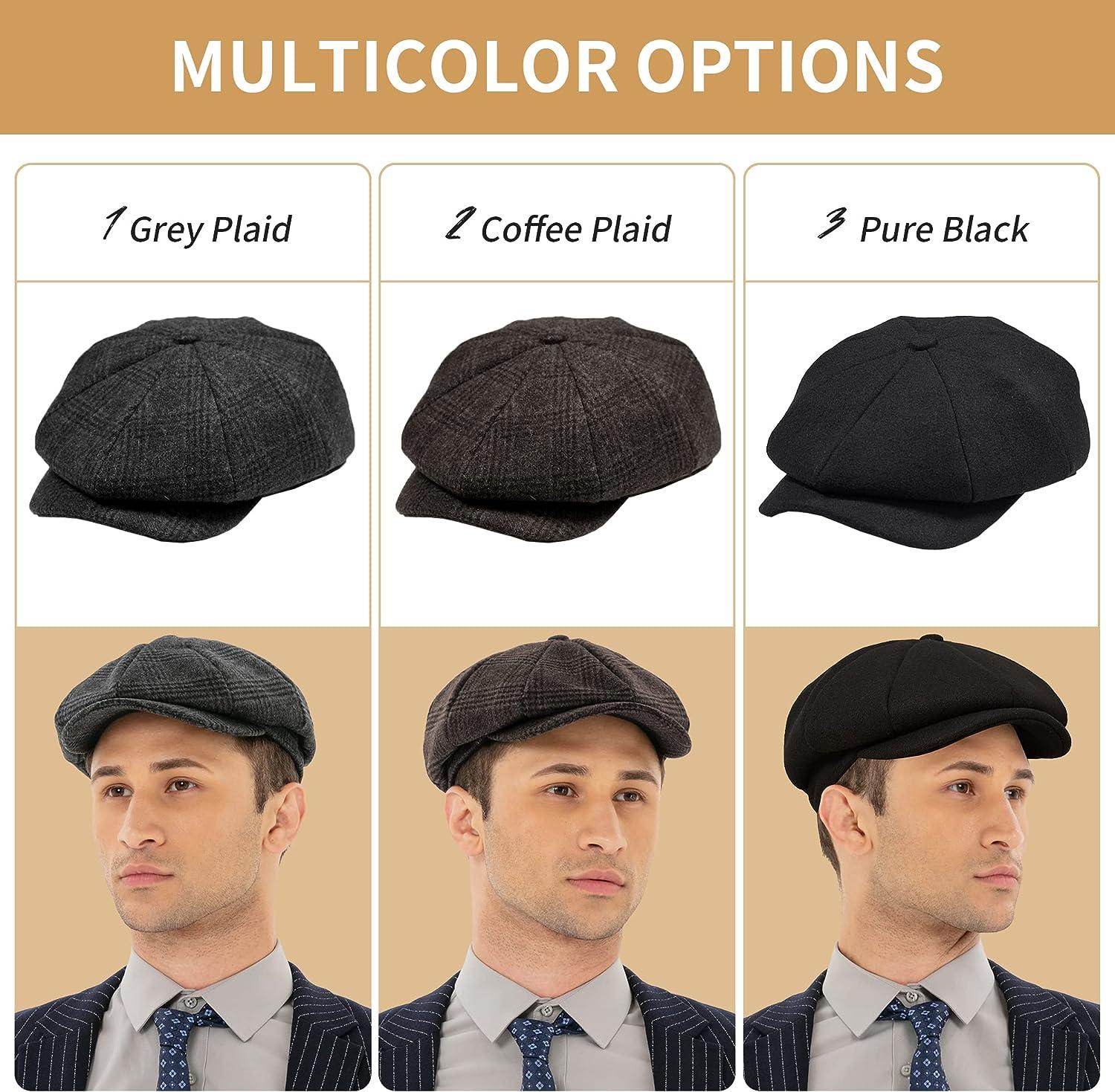 Flat Caps for Men's, Newsboy Caps