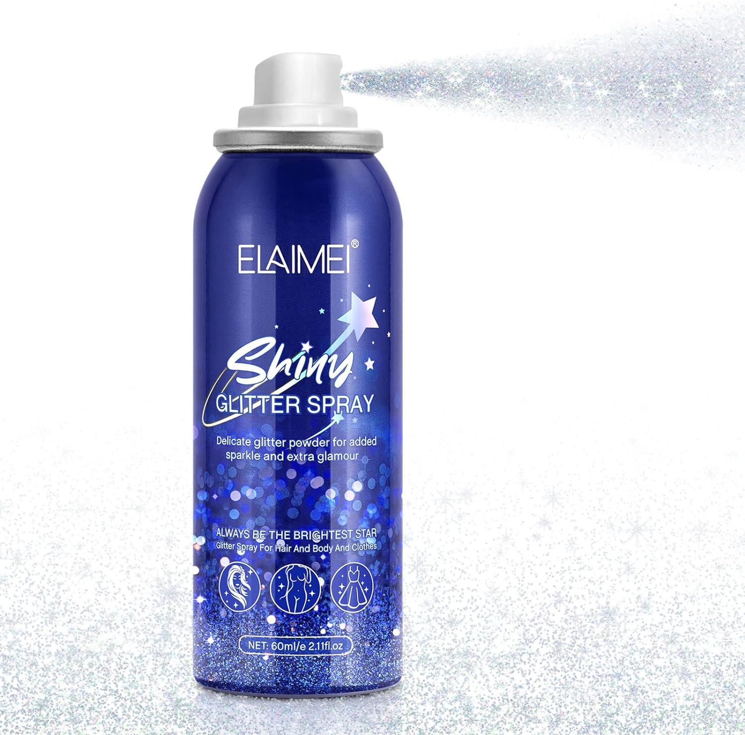 Jual 【Tersedia】ibcccndc Shiny Glitter Spray For Clothes Hair Prom Dresses  Sparkle Body Mist Spray Makeup Skin Brightening Glitter Long Lasting 60ml