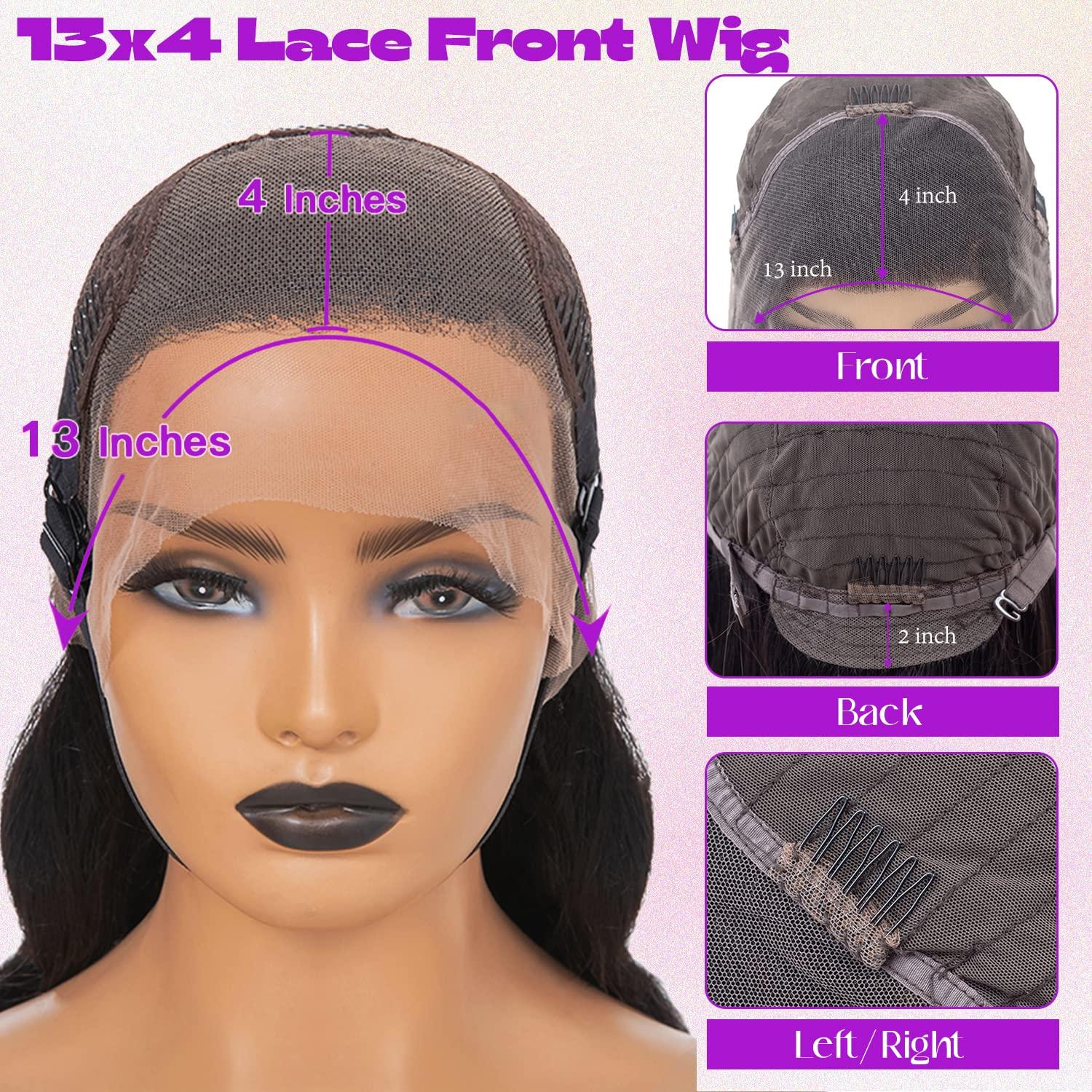 lulucharm 13x4 Deep Wave Lace Front Wigs Human Hair 180% Density Deep Wave  Curly Wig HD Transparent Lace Frontal Wigs for Black Women Human Hair Pre  Plucked with Baby Hair Natural Color