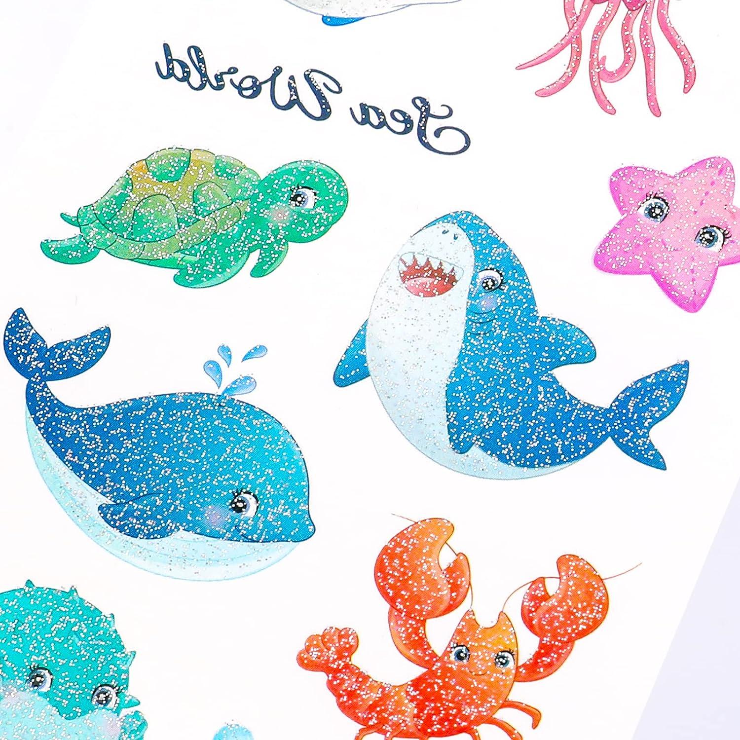 Buy Premium Ocean Animal under the Sea Tattoos: Killer Whale, Mermaid,  Fish, Walrus, Octopus Online in India - Etsy