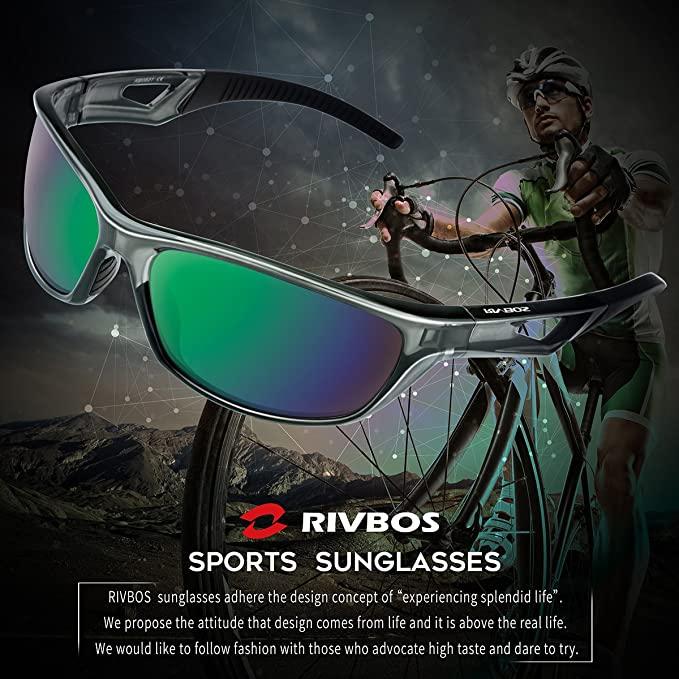 RIVBOS Polarized Sports Sunglasses Driving shades For Men
