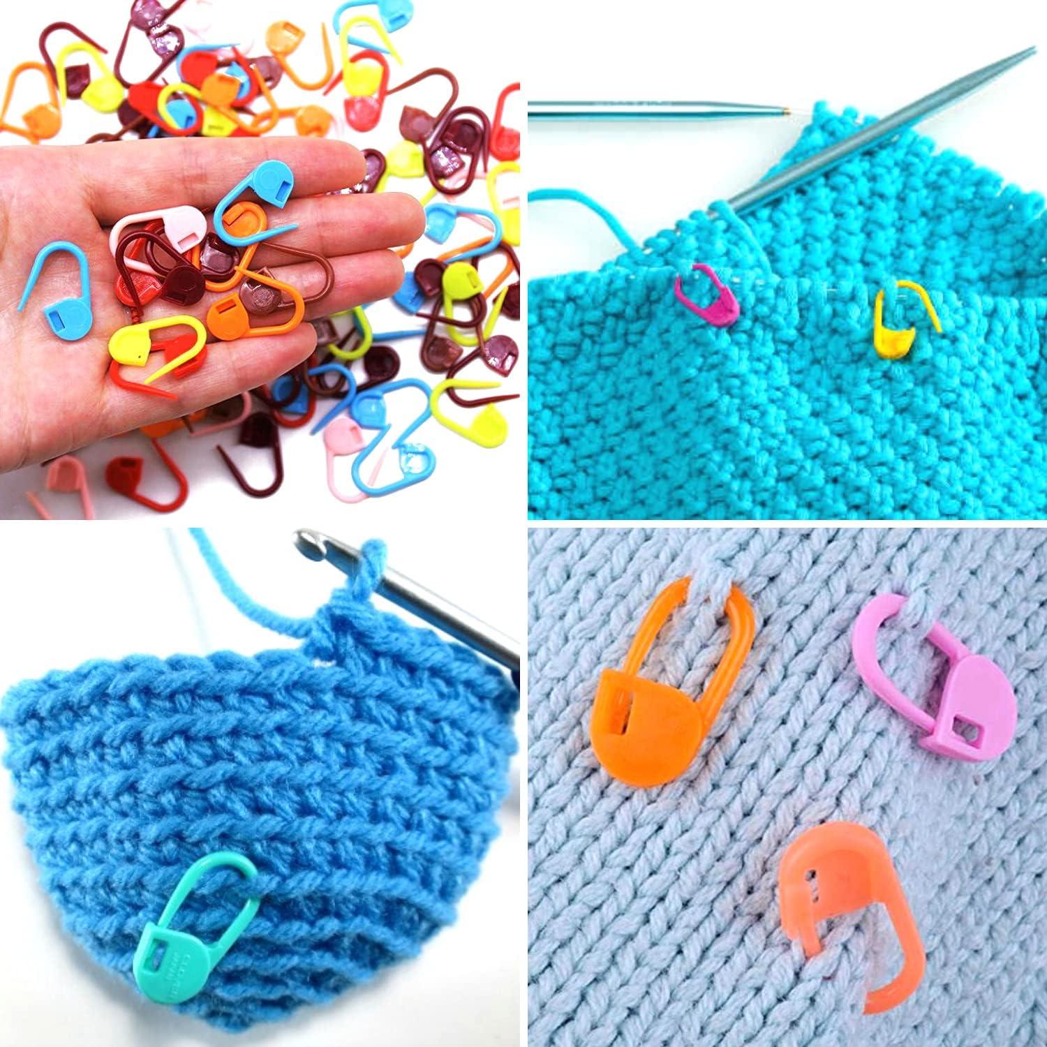 Knitting Crochet Locking Stitch Marker  Knitting Stitch Markers Plastic  Lock - Sewing Tools & Accessory - Aliexpress
