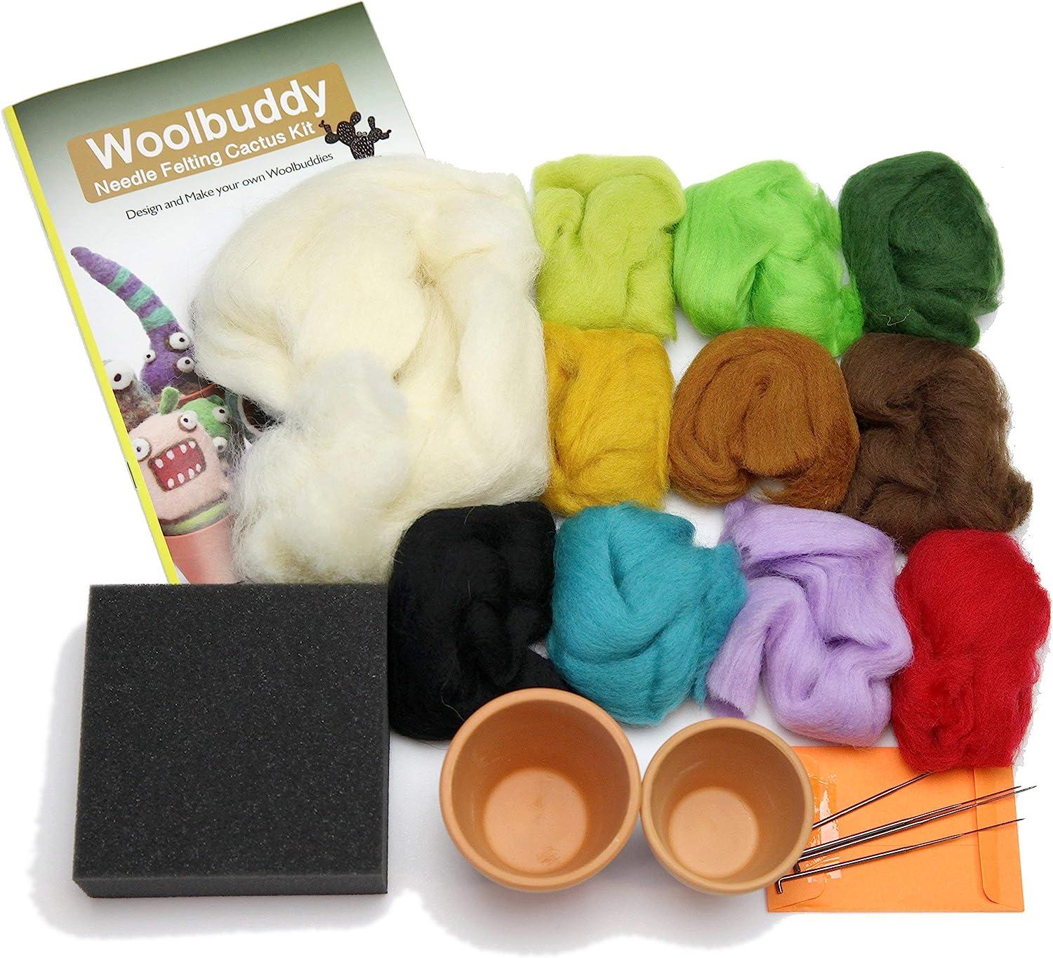 Woolbuddy Needle Felting Pad, Needle Felting Mat, Needle Felting Supplies, Foam Pad Alternative, Wool Felting Mat, Made of Felting Wool, for Needle