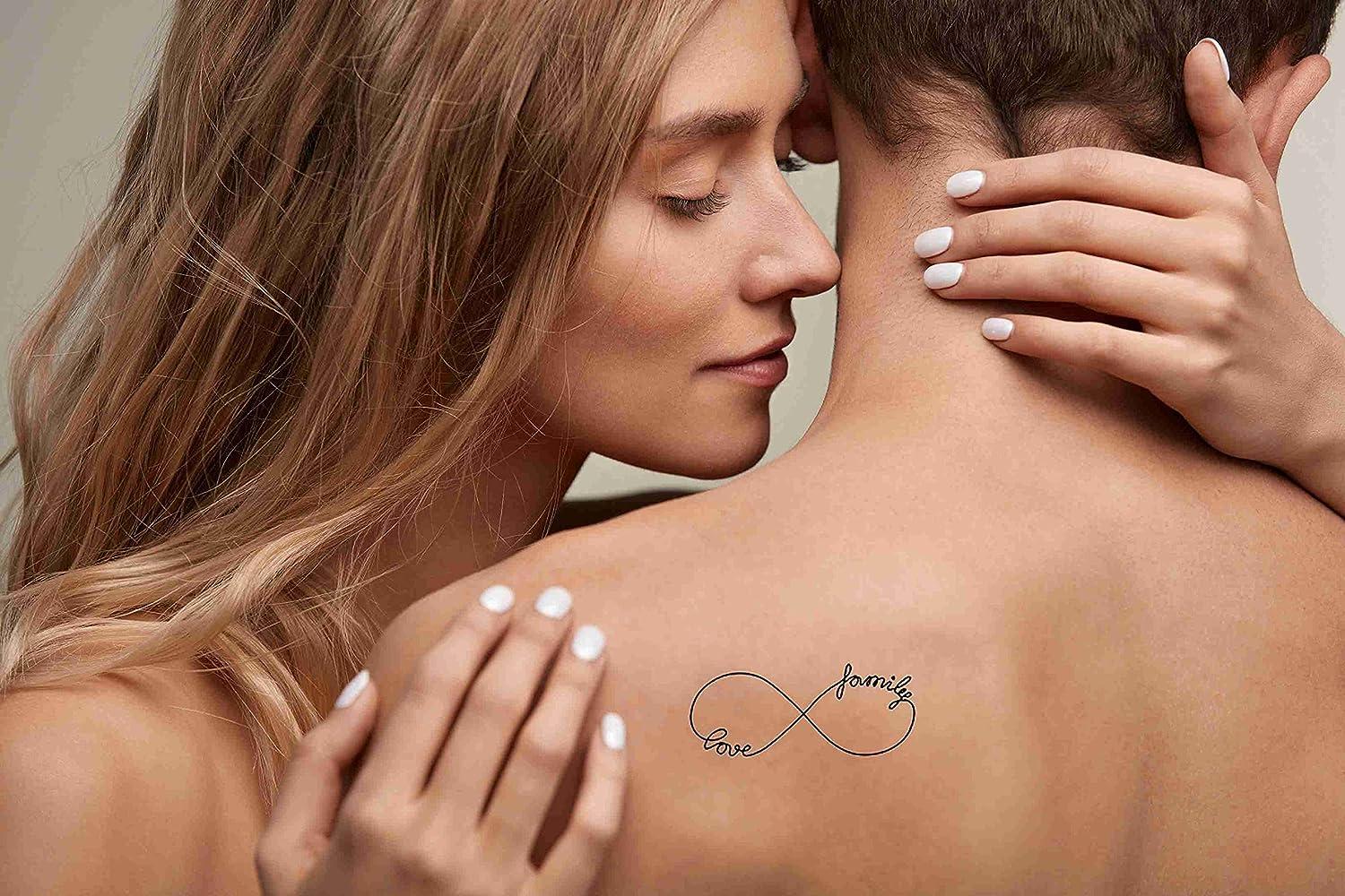 You and Me - Entwined in Infinity - Temporary Tattoo