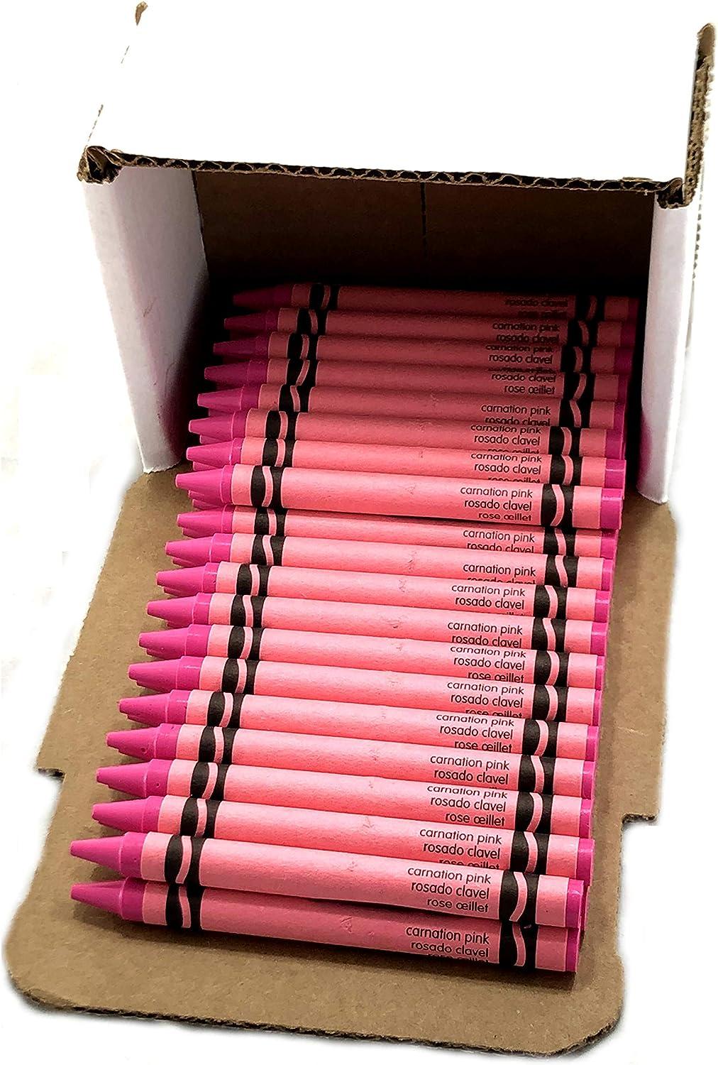 Large Crayons, Carnation Pink, 12/Box - Zerbee