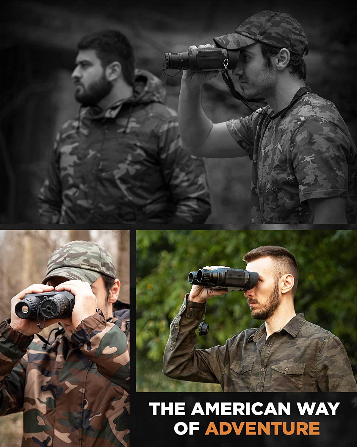 CREATIVE XP Night Vision Goggles - Military Tactical Thermal Binoculars w/  Infrared Lens - Digital Camera Recorder - GlassCondor Pro